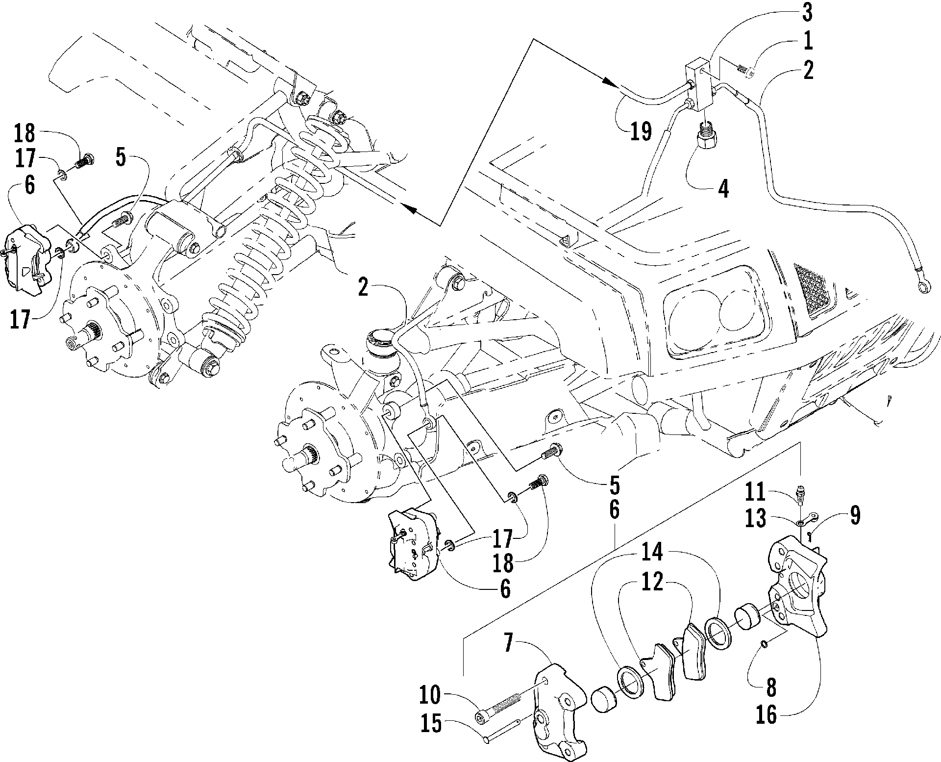 Hydraulic тормоз ASSEMBLY [78646]