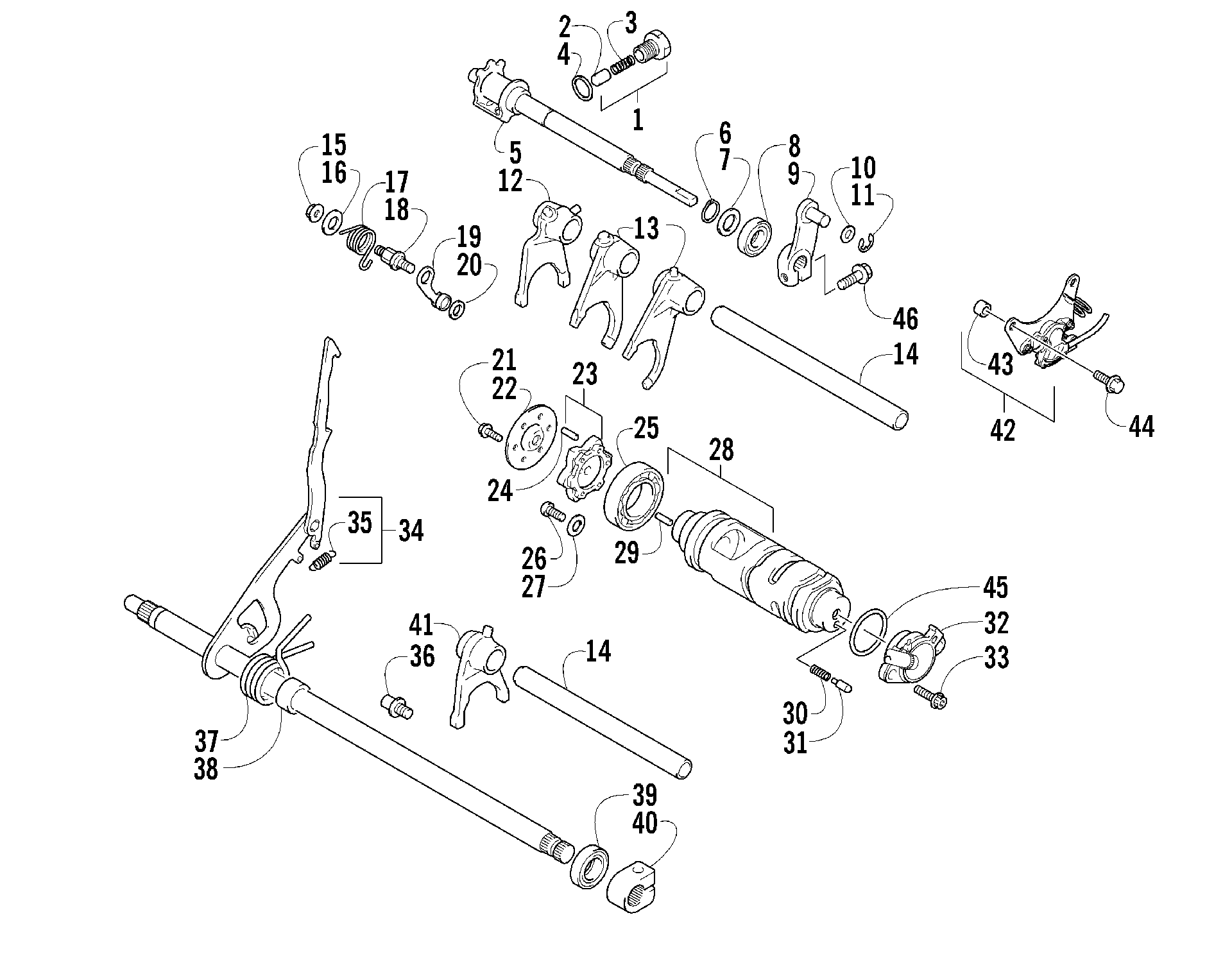 передача Shifting ASSEMBLY [89029]