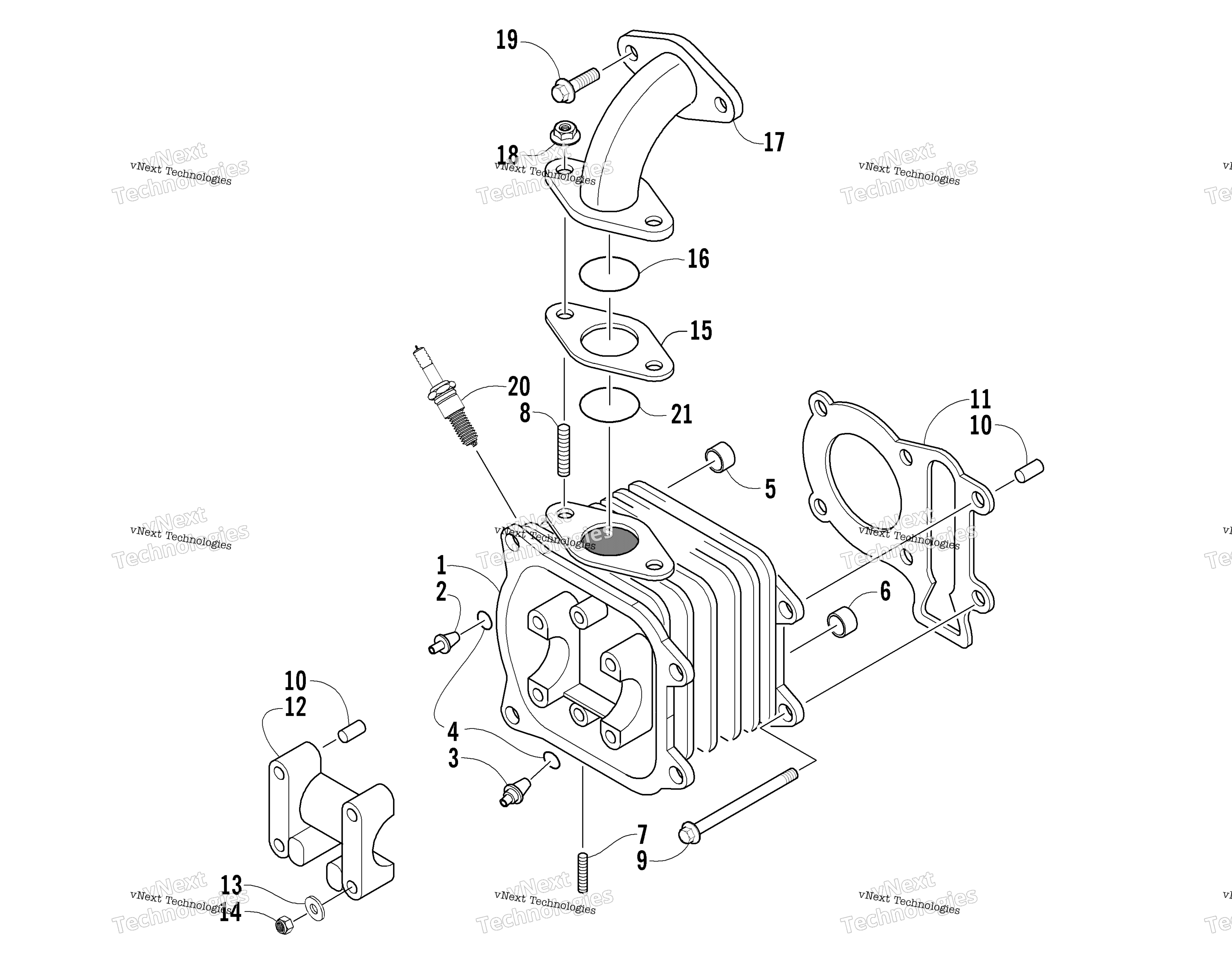 Цилиндр Head Assembly