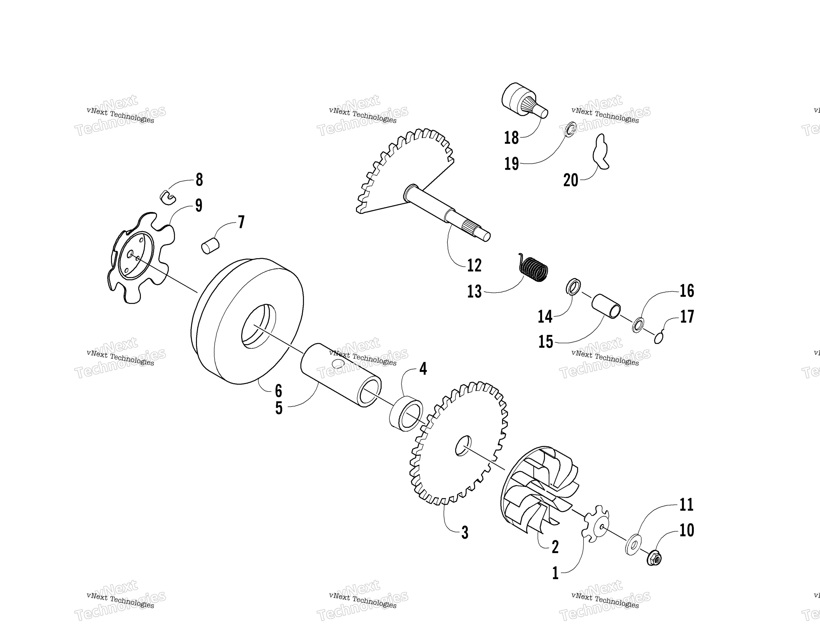 Привод Clutch Assembly