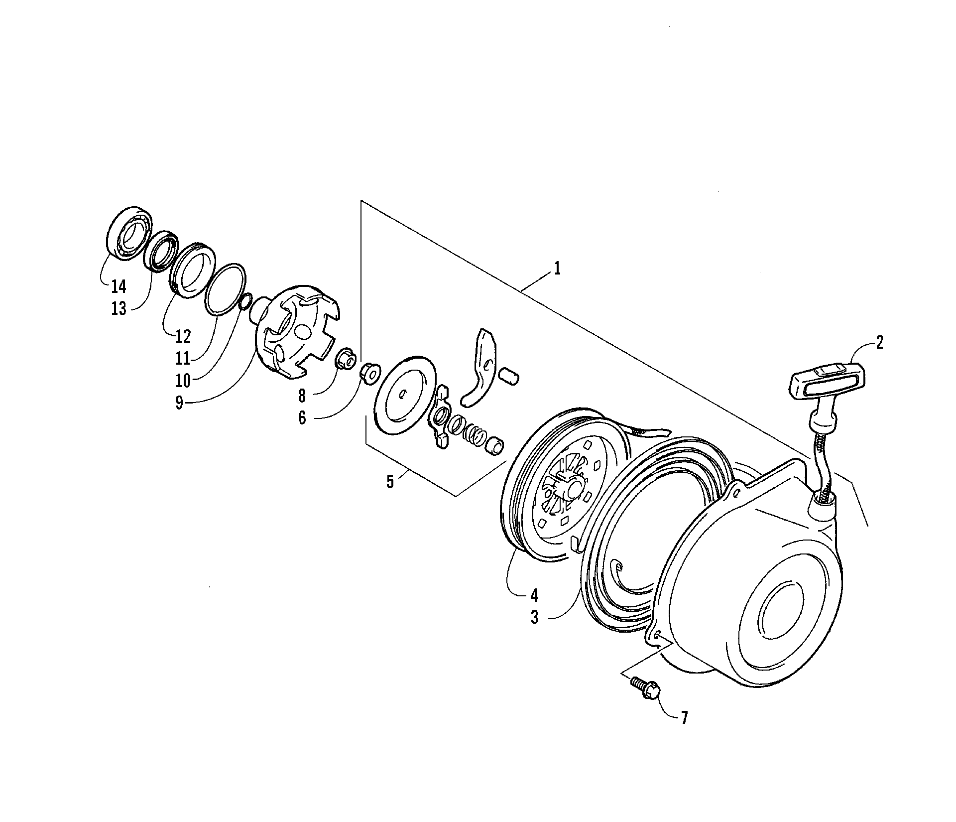 Ручной стартер STARTER ASSEMBLY [89200]