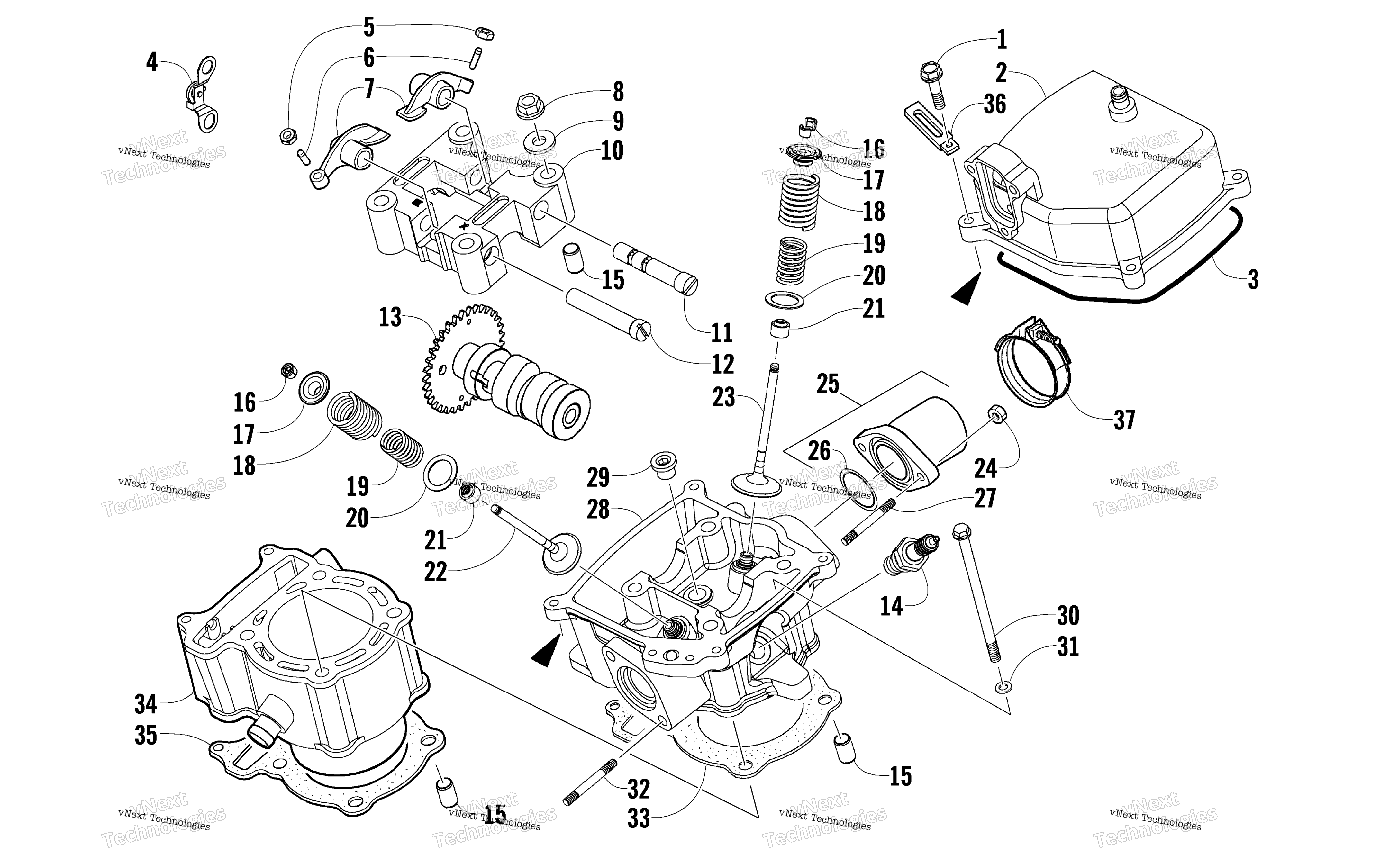 Цилиндр Head Assembly