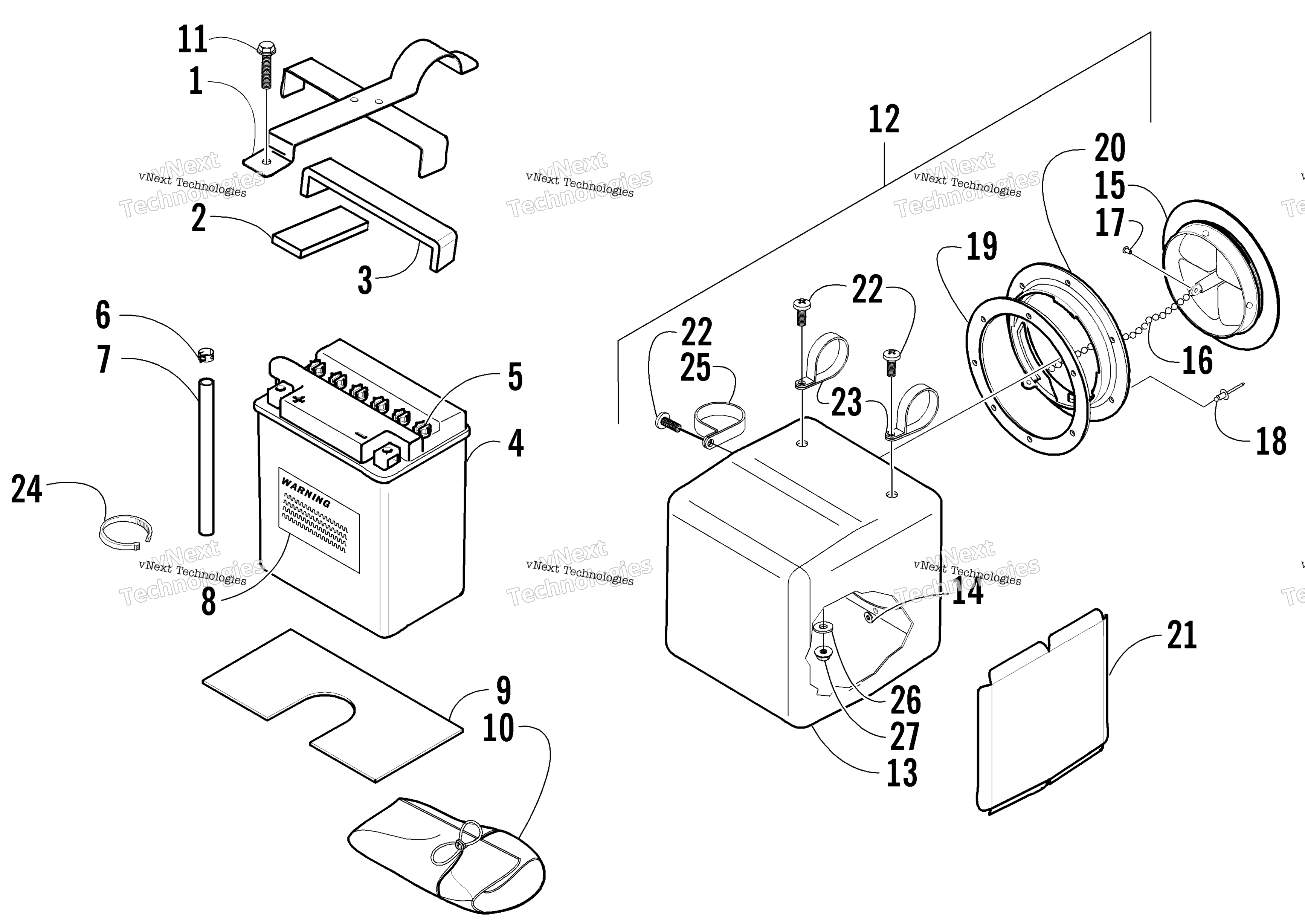 Storage Box и аккумулятор узел