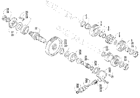 2003 ATV 500 FIS MANUAL TRANSMISSION (RED) [A2003ISM4AUSR-2003-181]