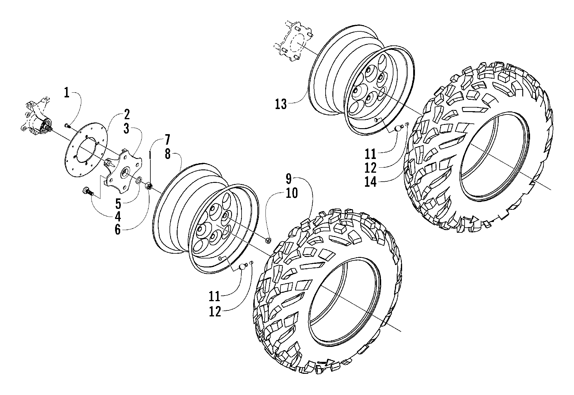 Колесо AND TIRE ASSEMBLY [78275]