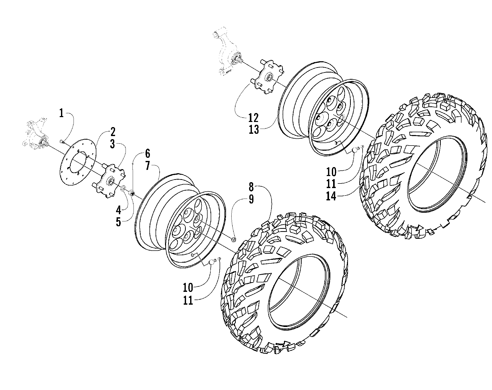 Колесо AND TIRE ASSEMBLY [55460]