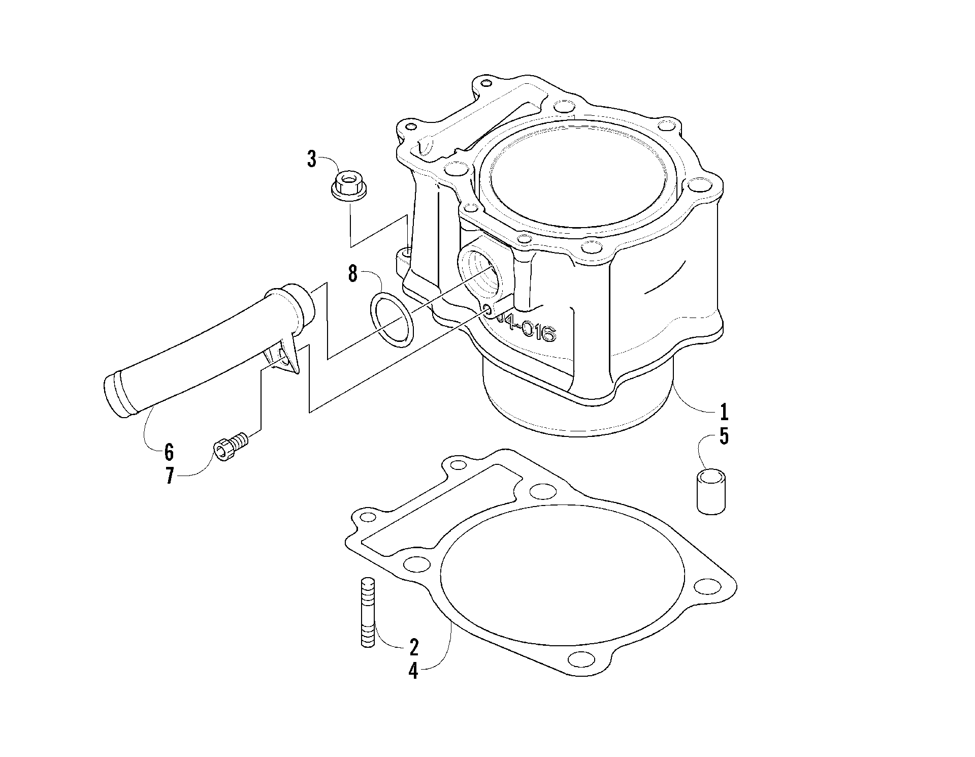 Цилиндр AND PISTON ASSEMBLY [89074]