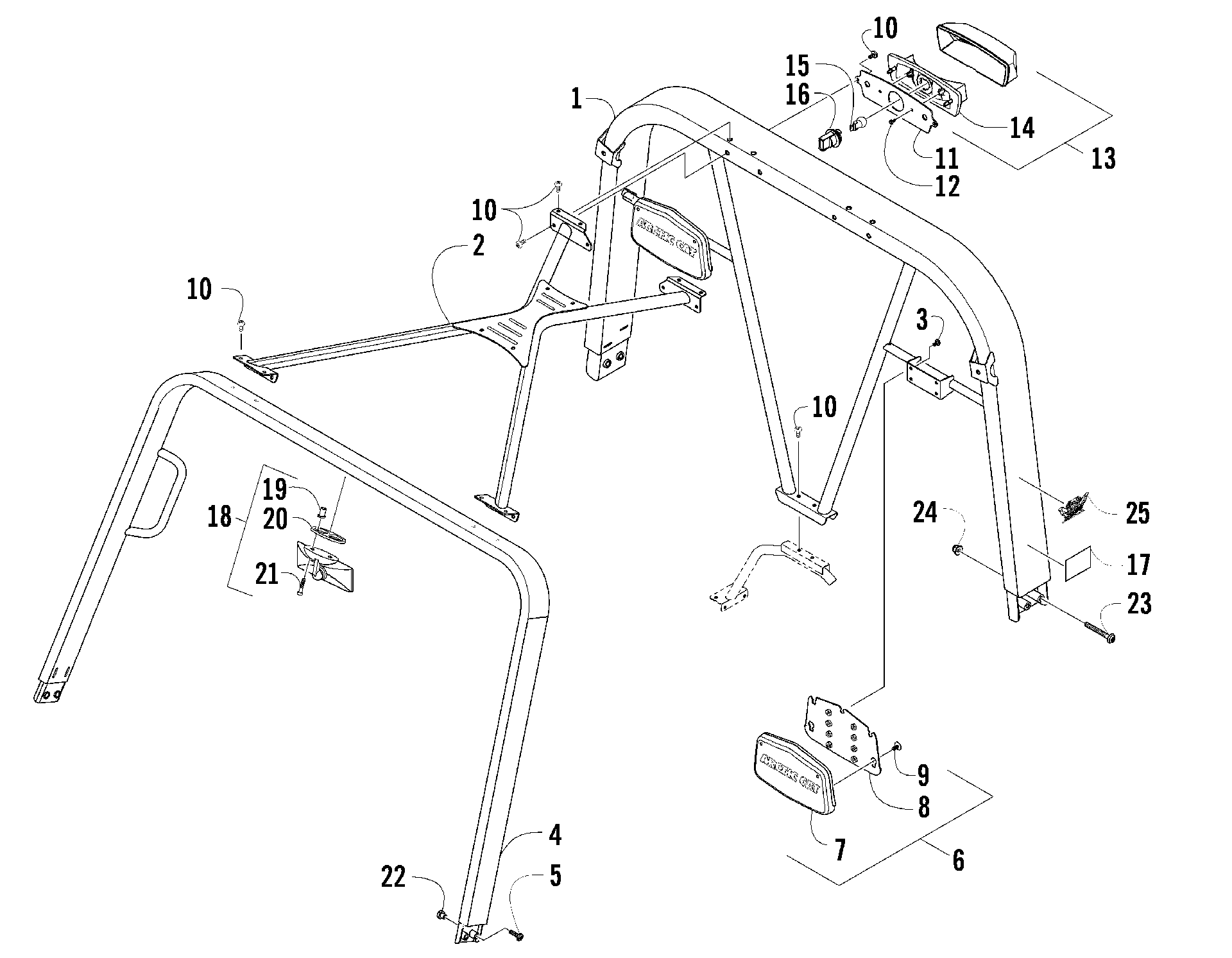 CANOPY и TAILLIGHT узел [90924]