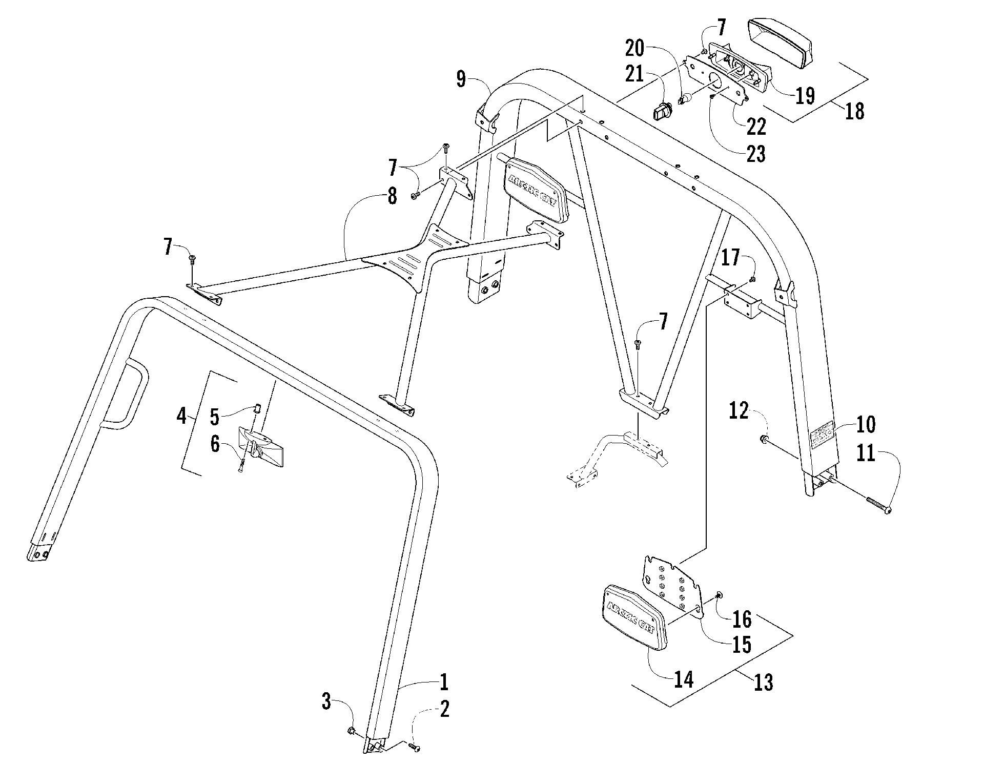 CANOPY и TAILLIGHT узел [92576]
