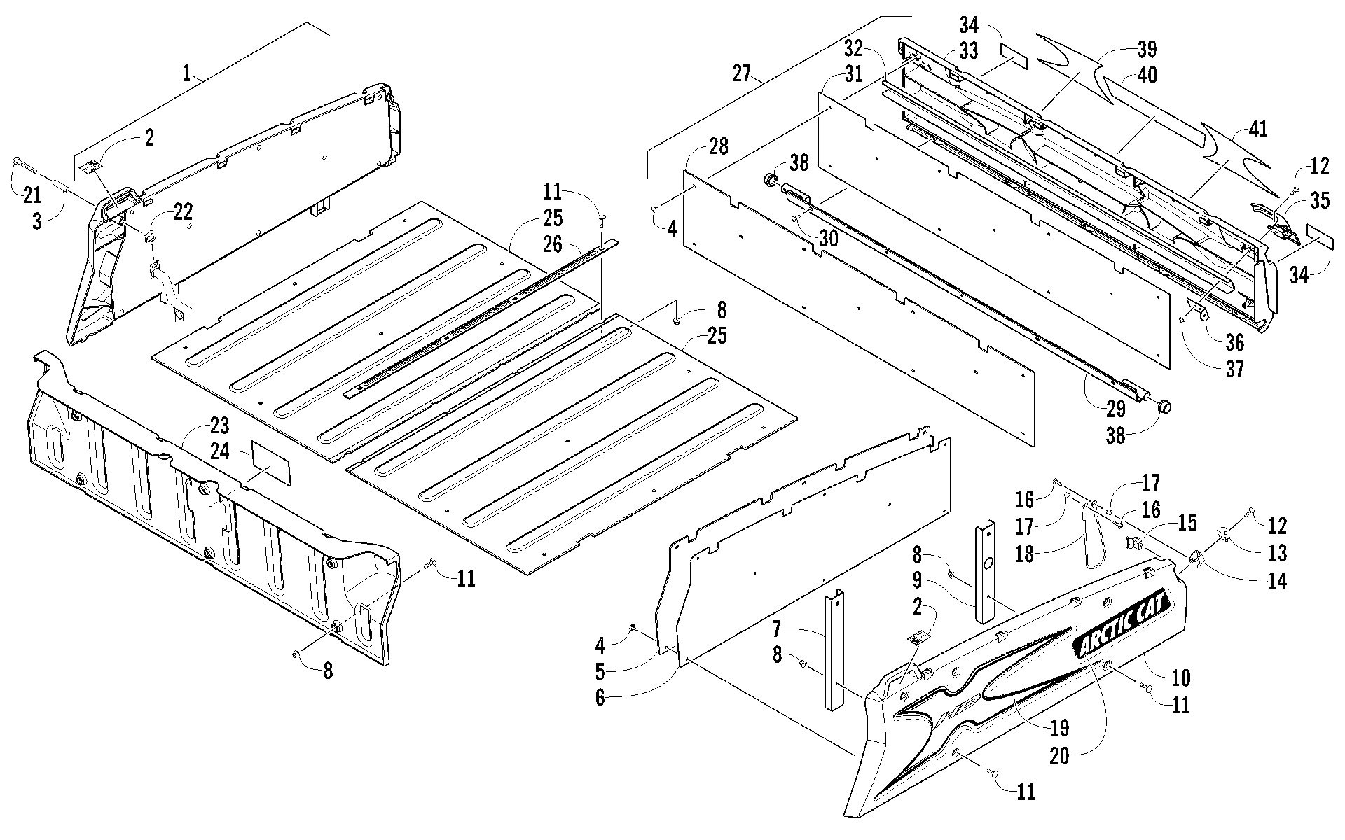 багажник BOX и TAILGATE узел [94975]