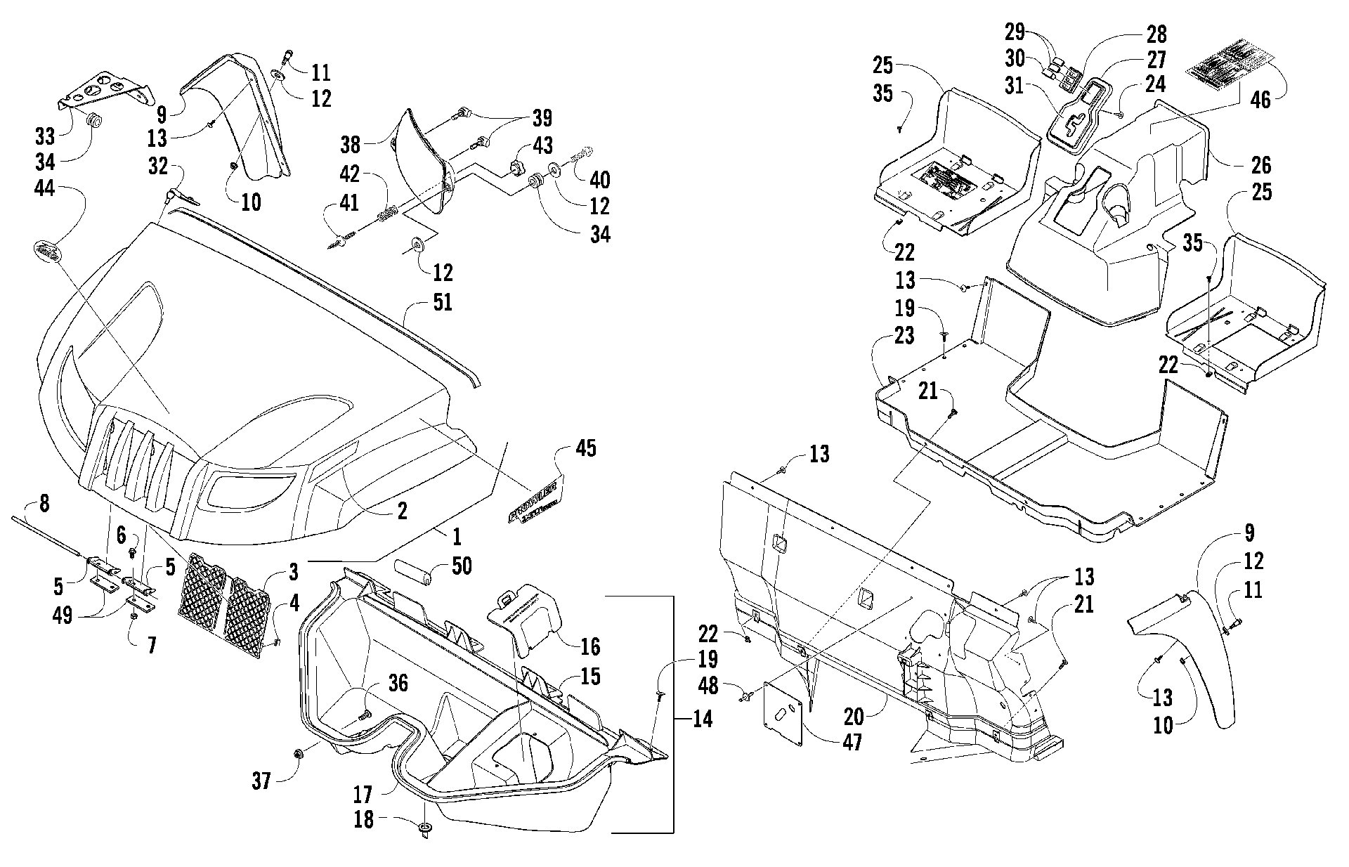 Передняя часть BODY PANEL ASSEMBLY [89096]