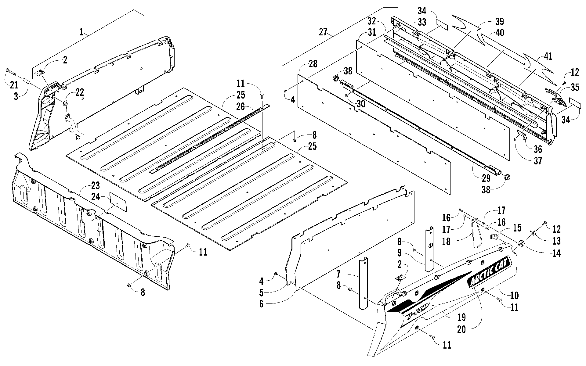 багажник BOX и TAILGATE узел [97524]