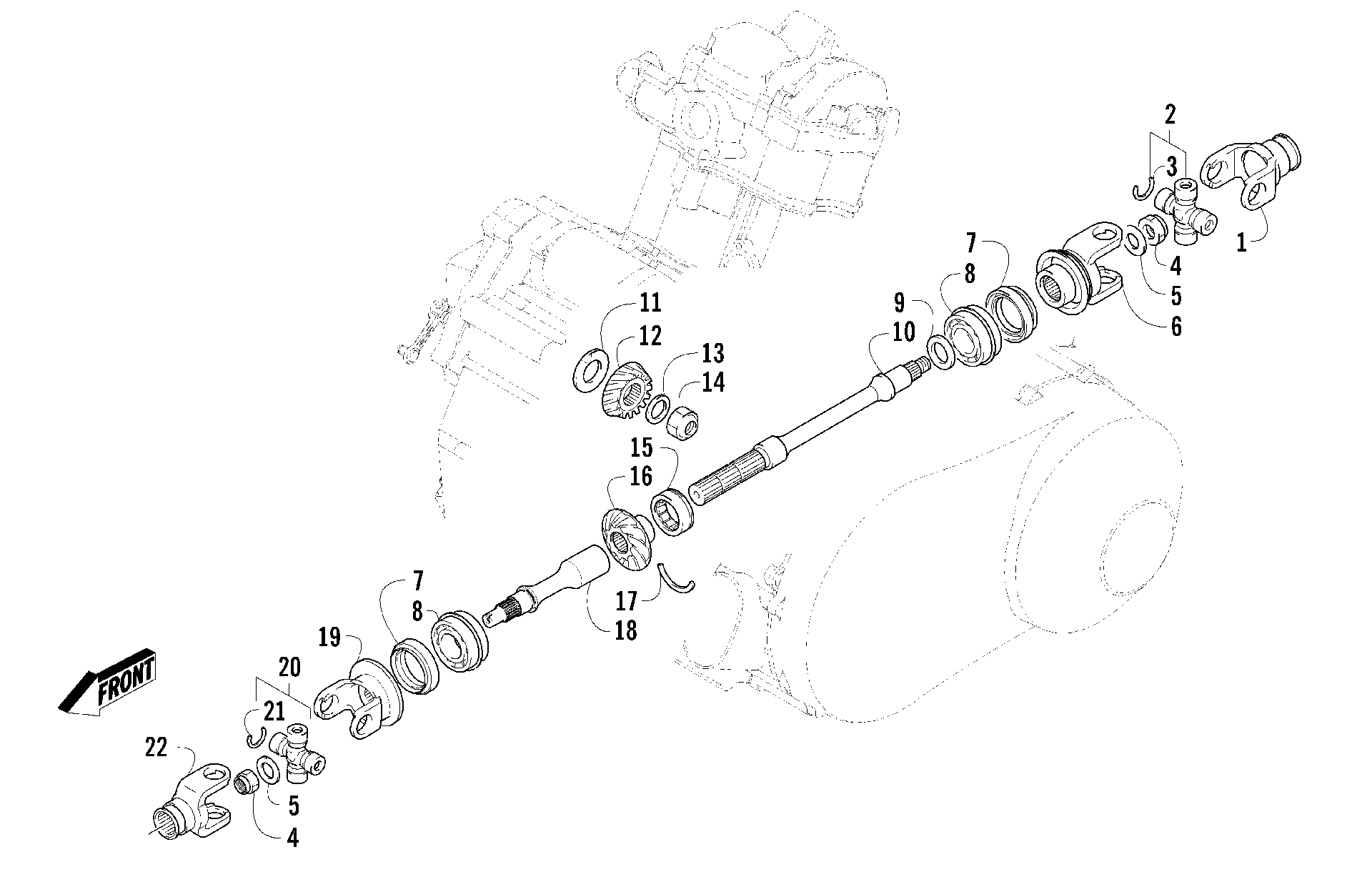Secondary привод ASSEMBLY [84549]