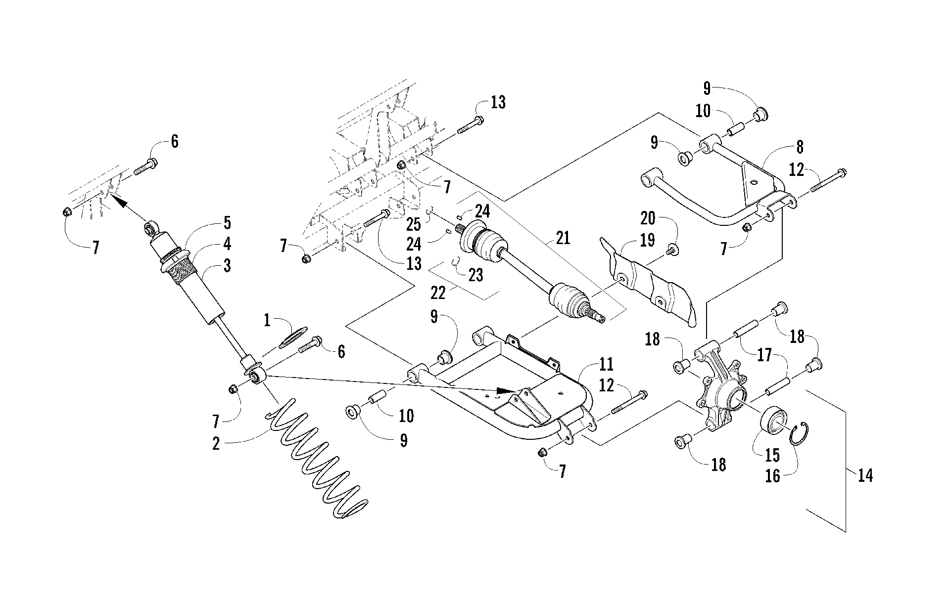Задняя подвеска ASSEMBLY [94010]