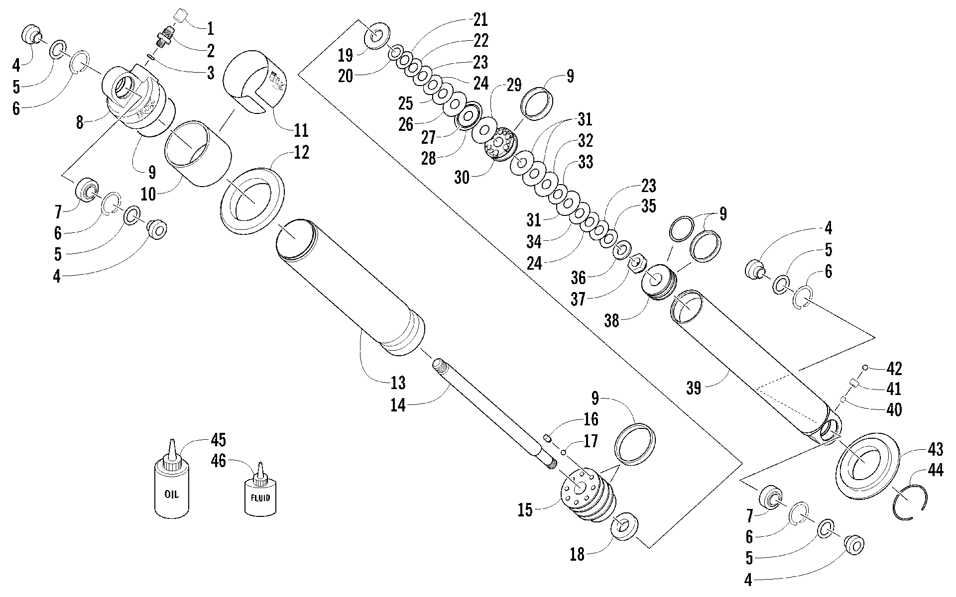 Задняя подвеска SHOCK ABSORBER [94119]