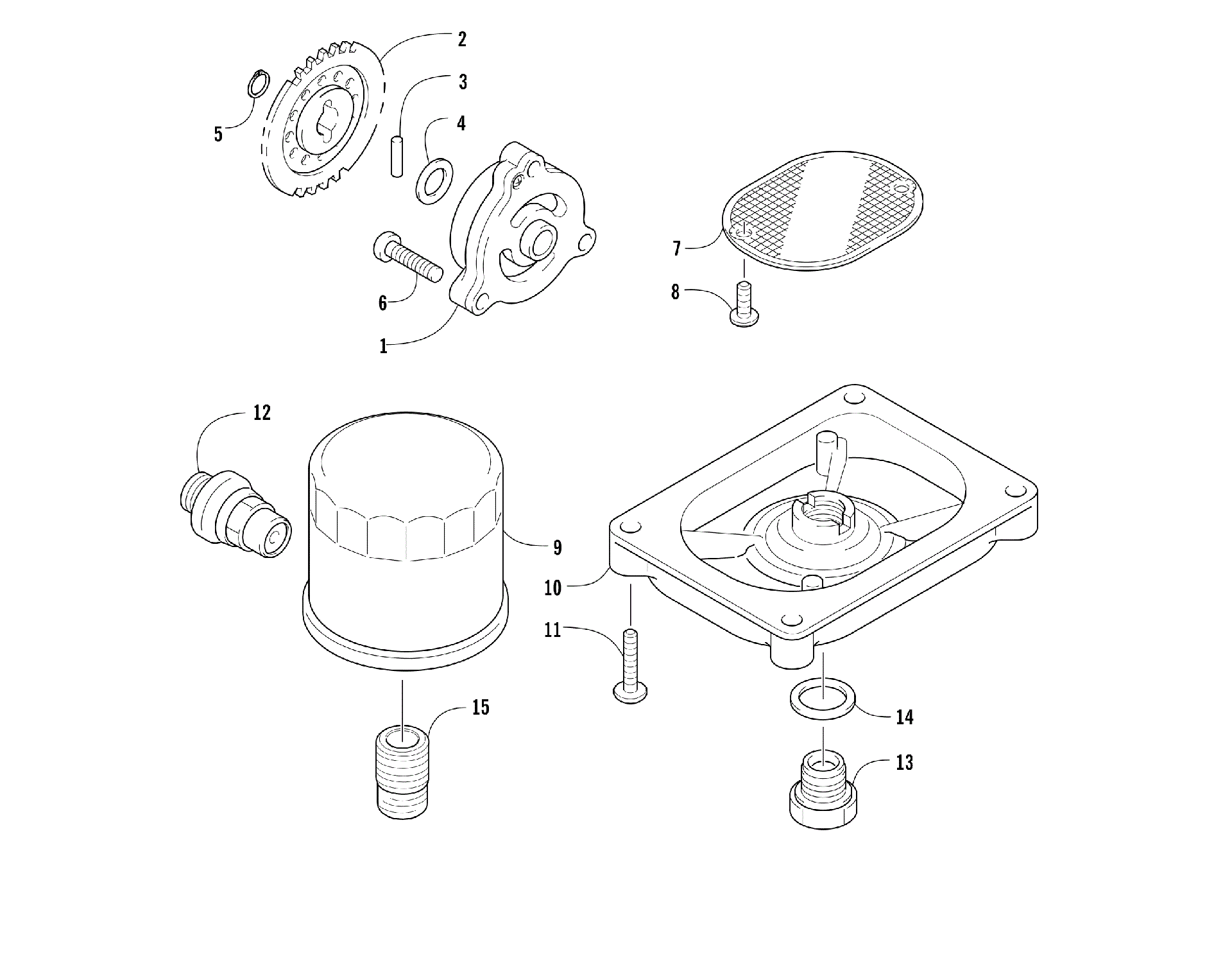 масляный фильтр / насос узел [99739]