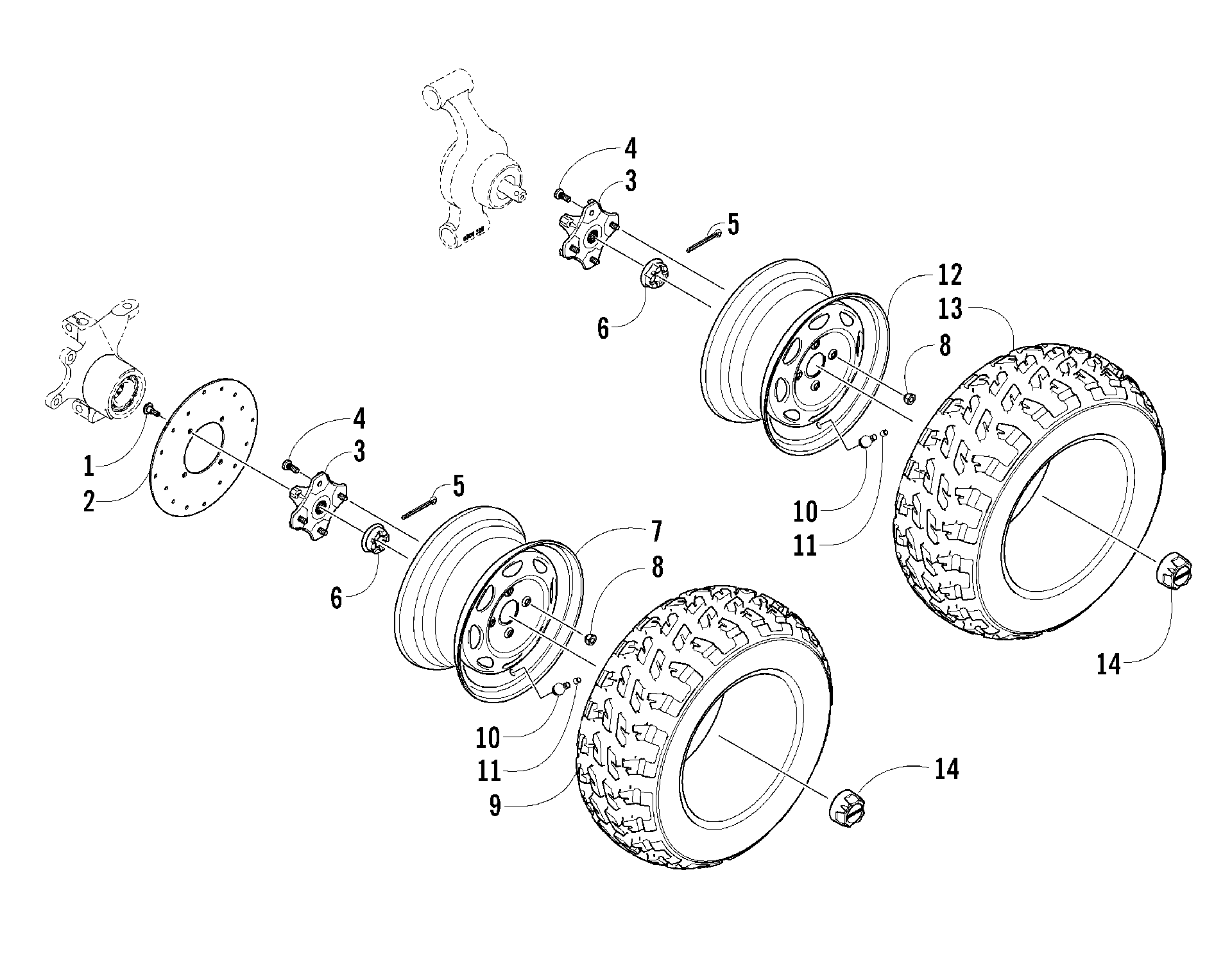 Колесо AND TIRE ASSEMBLY [90680]