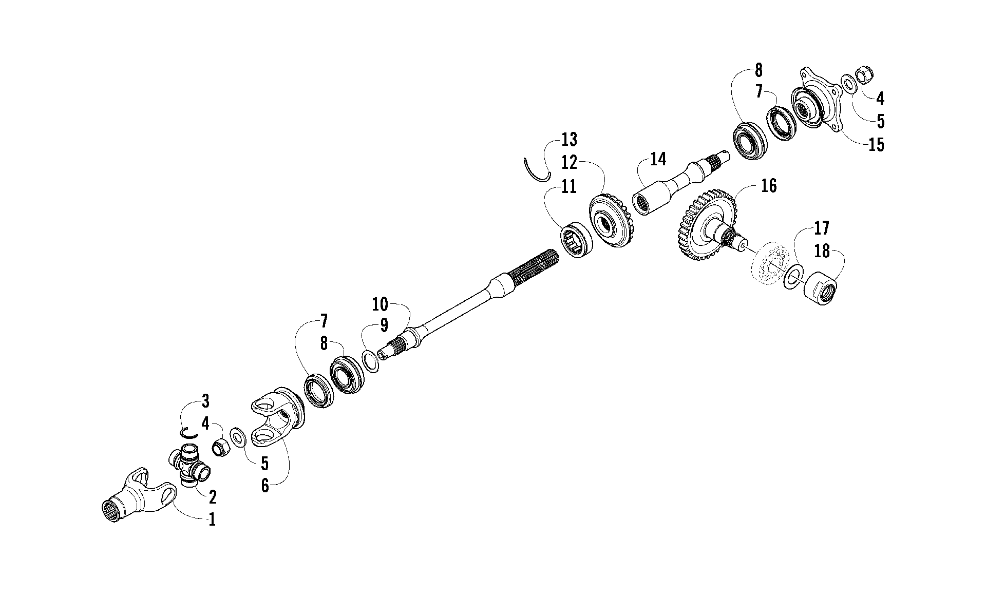 Secondary привод ASSEMBLY [92592]