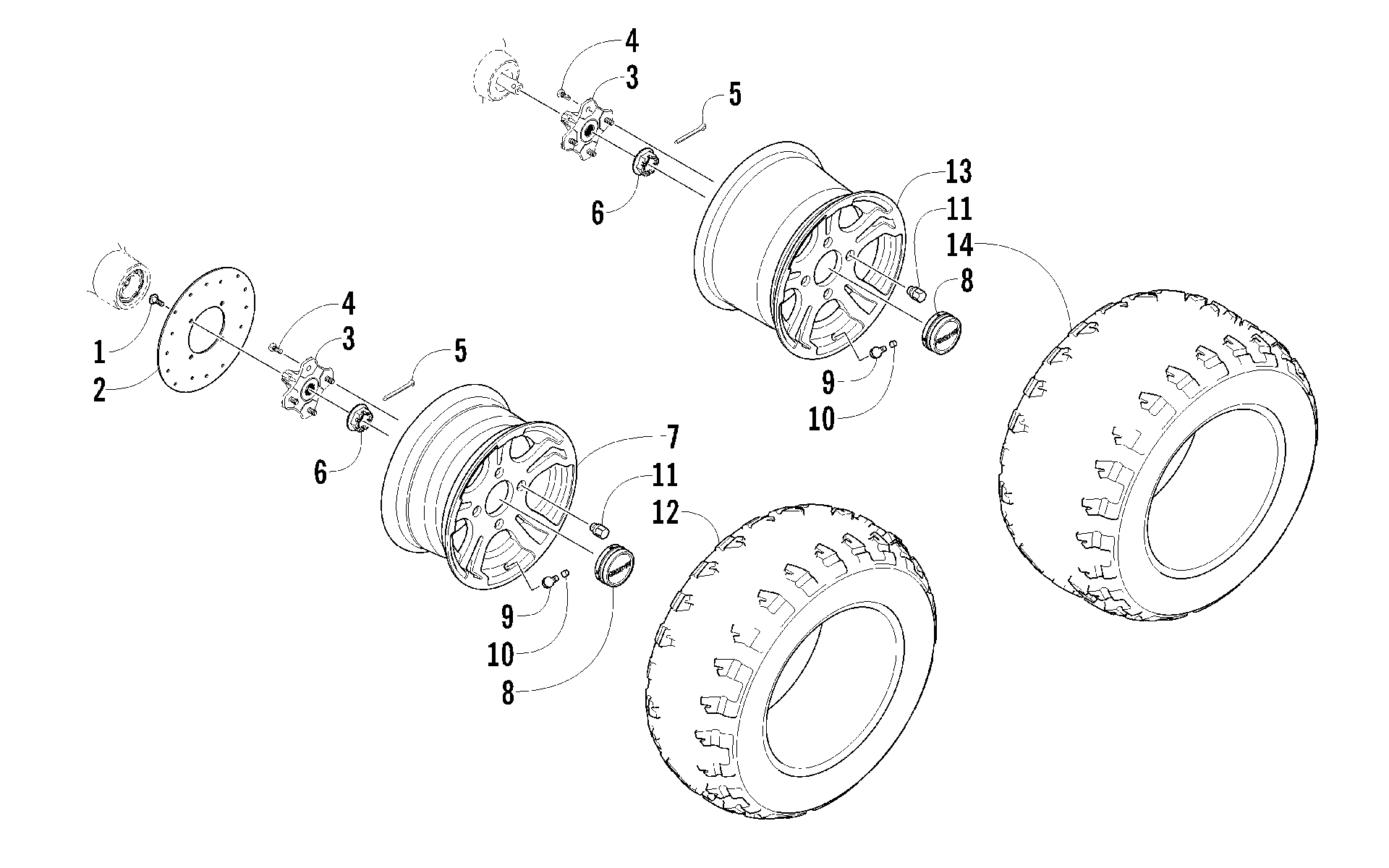 Колесо AND TIRE ASSEMBLY [93964]