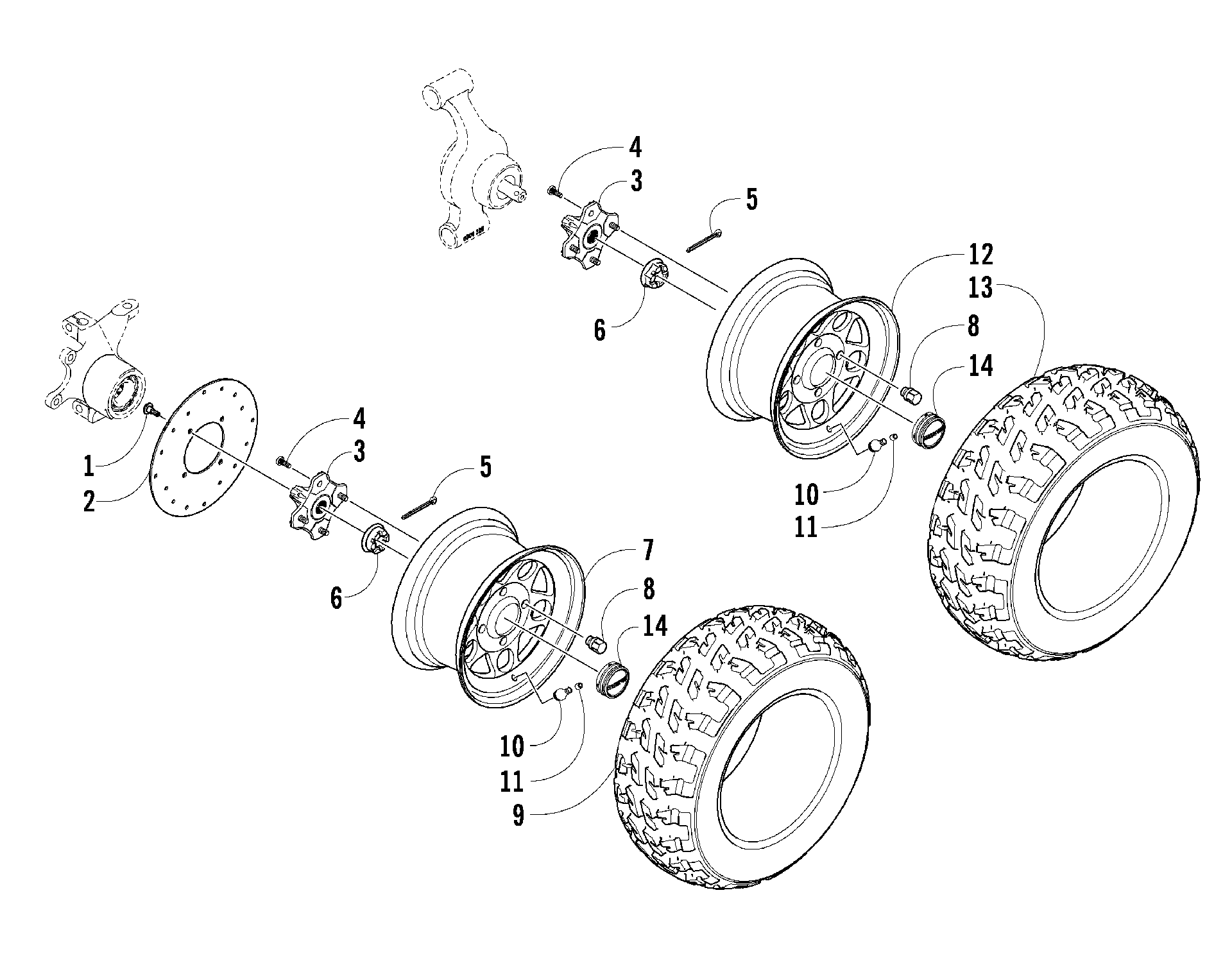 Колесо AND TIRE ASSEMBLY [90577]
