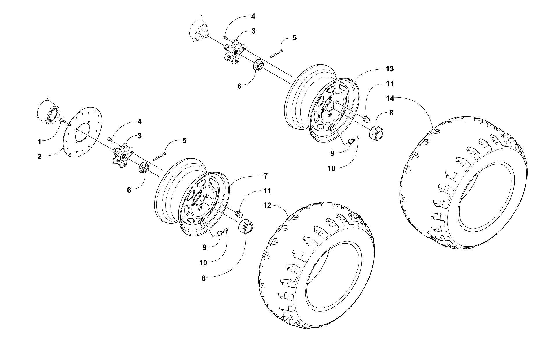 Колесо AND TIRE ASSEMBLY [93982]