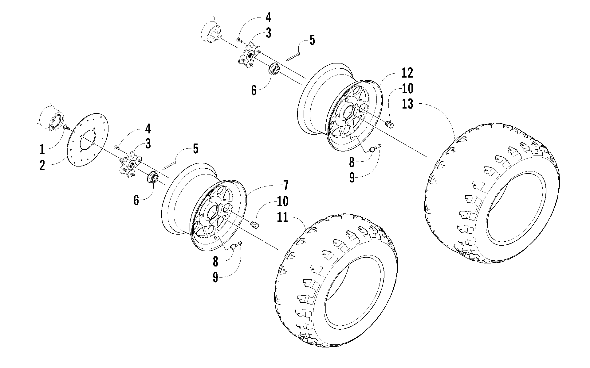 Колесо AND TIRE ASSEMBLY [92473]