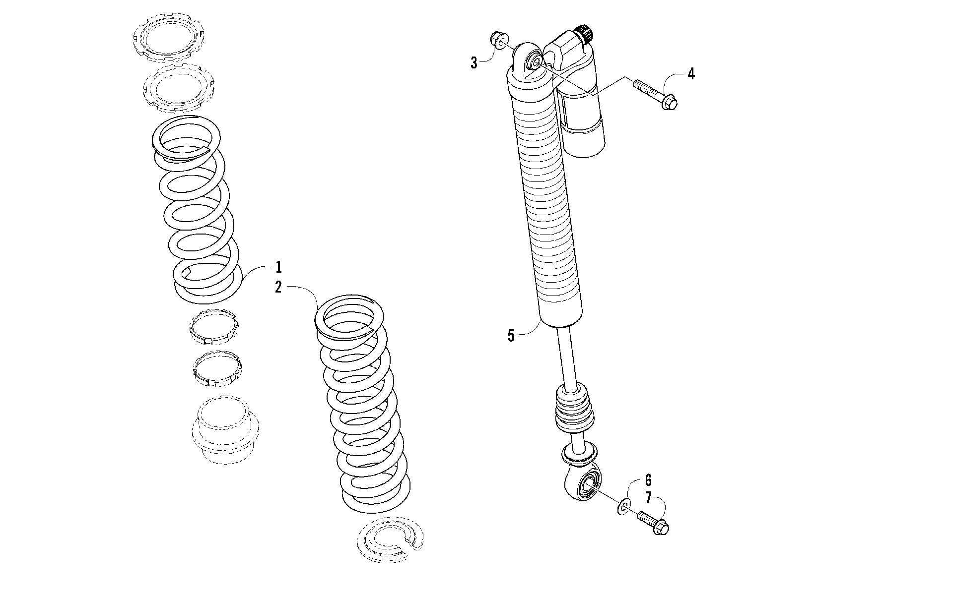 Задняя подвеска SHOCK ASSEMBLY [98539]