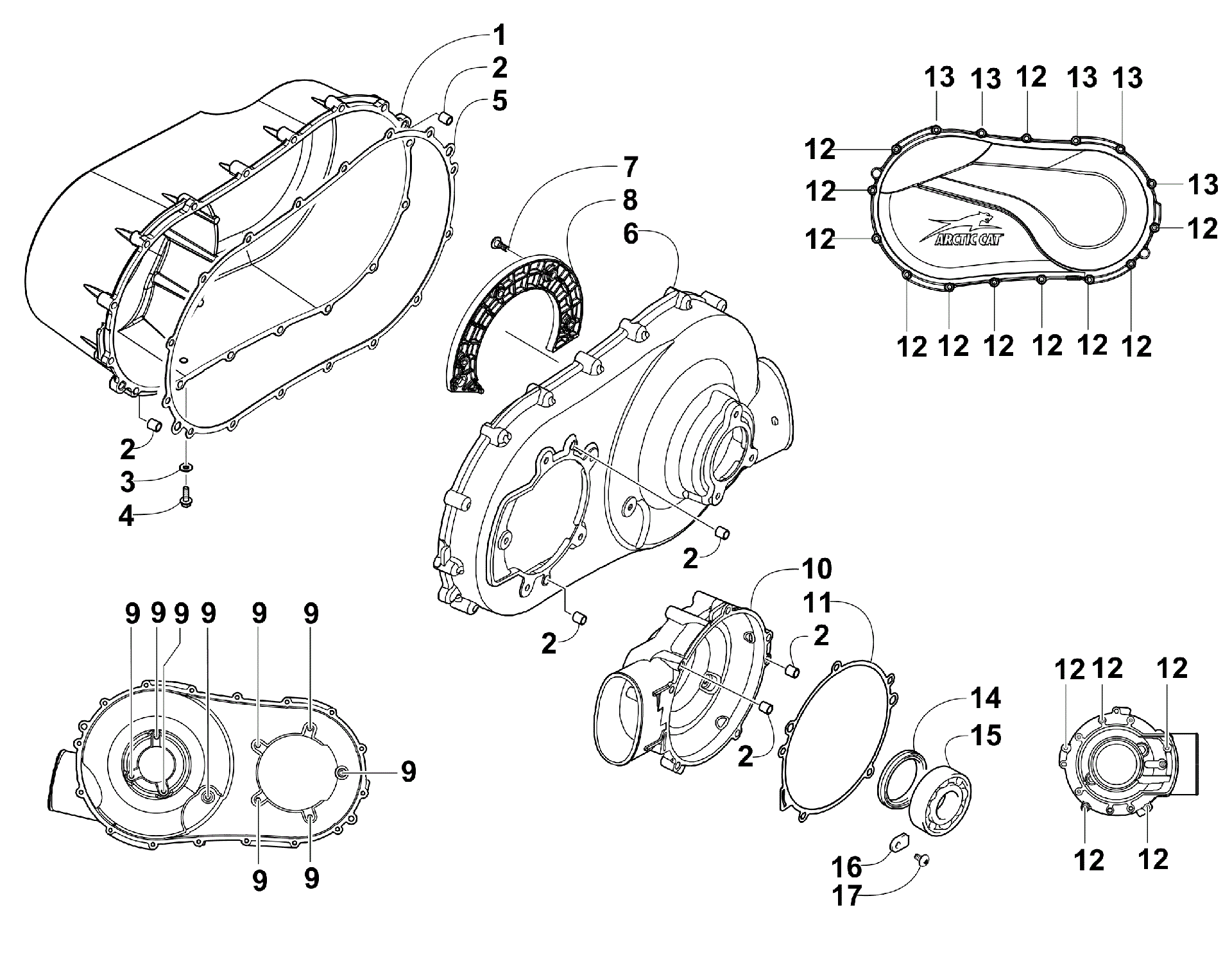 Сцепление SIDE ENGINE COVERS [98556]