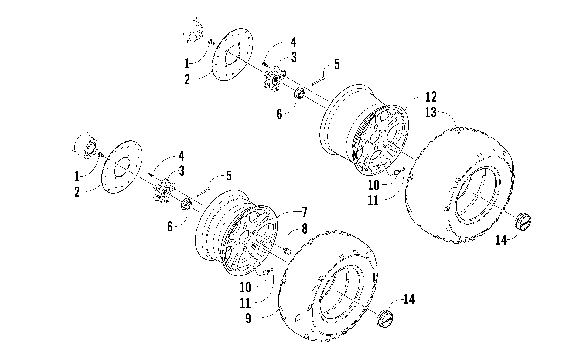 Колесо AND TIRE ASSEMBLY [90821]