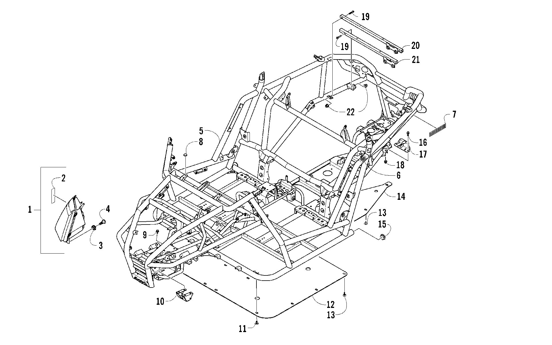 FRAME, HEADLIGHTS, и RELATED PARTS [98531]