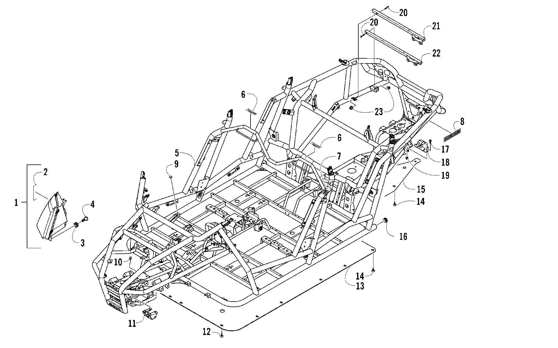 FRAME, HEADLIGHTS, и RELATED PARTS [98591]