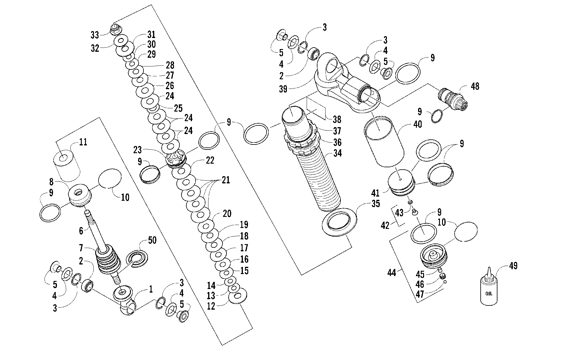 Передняя часть SUSPENSION SHOCK ABSORBER [98537]
