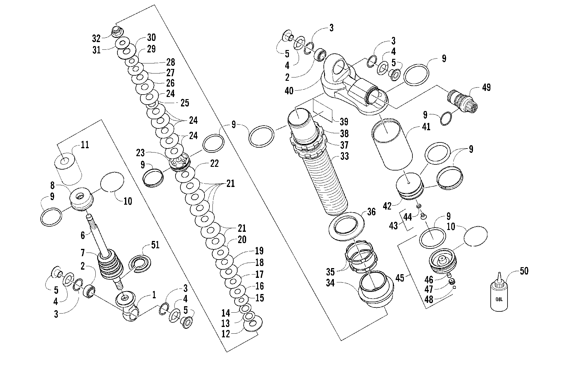 Передняя часть SUSPENSION SHOCK ABSORBER [98596]