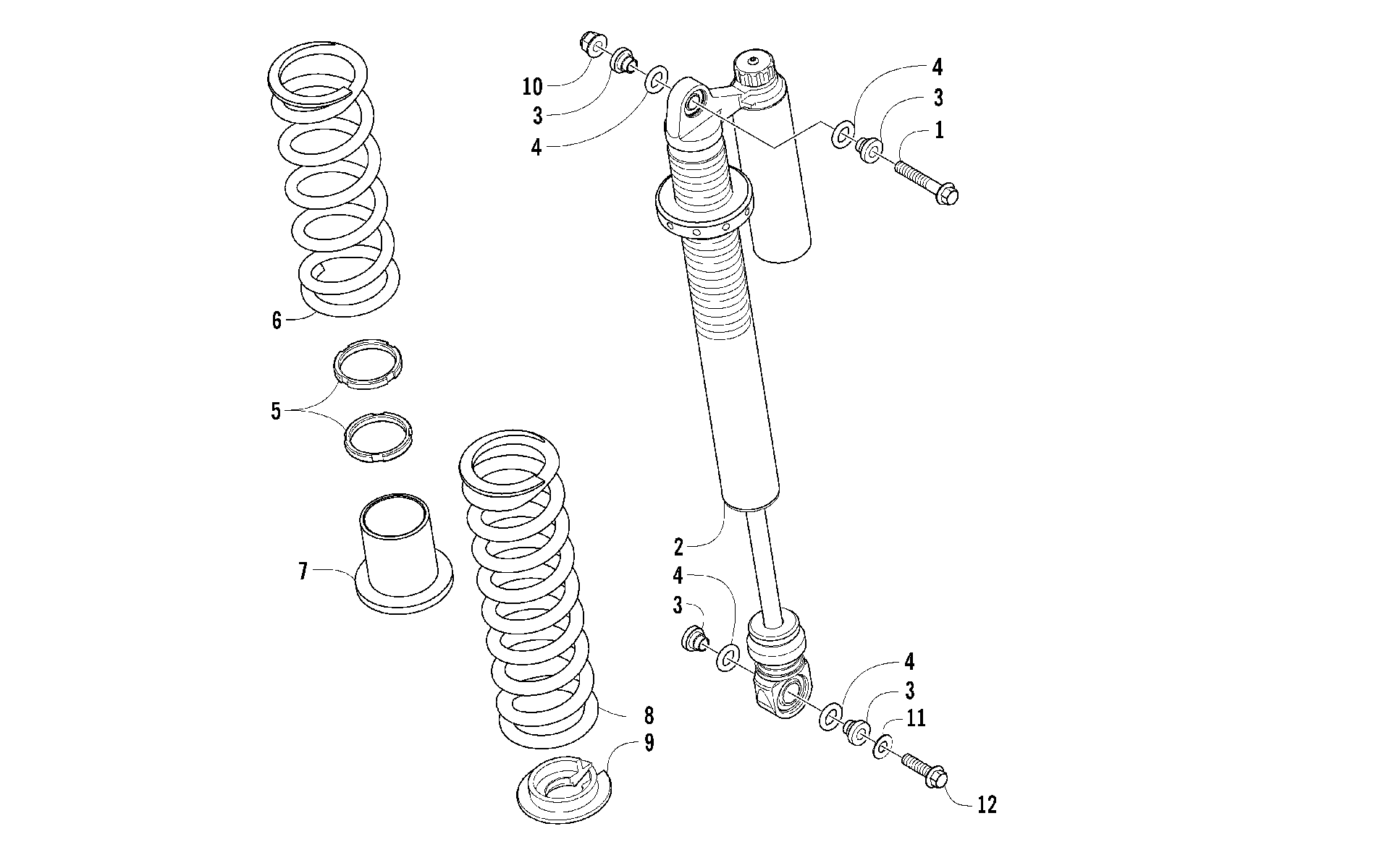 Задняя подвеска SHOCK ASSEMBLY [97743]