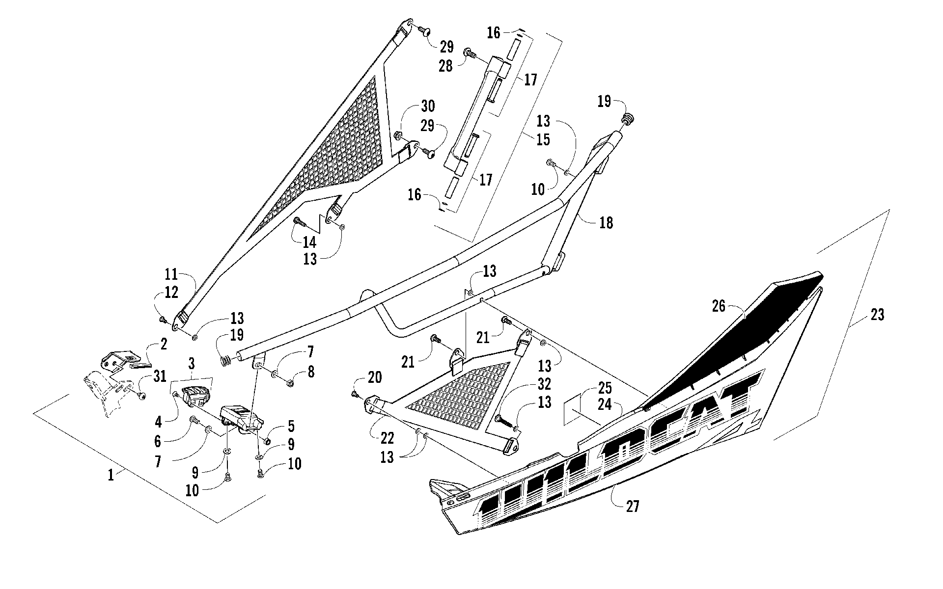 Передняя часть DOOR ASSEMBLY [100682]