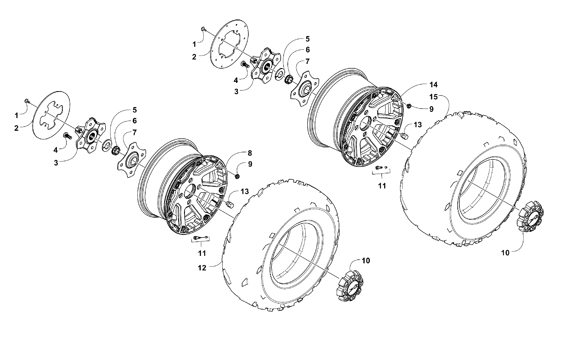 Колесо AND TIRE ASSEMBLY [97744]
