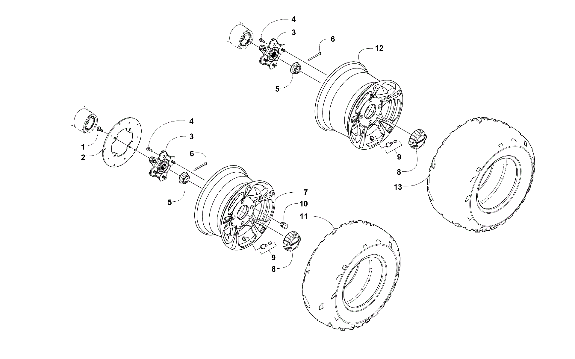 Колесо AND TIRE ASSEMBLY [300065]