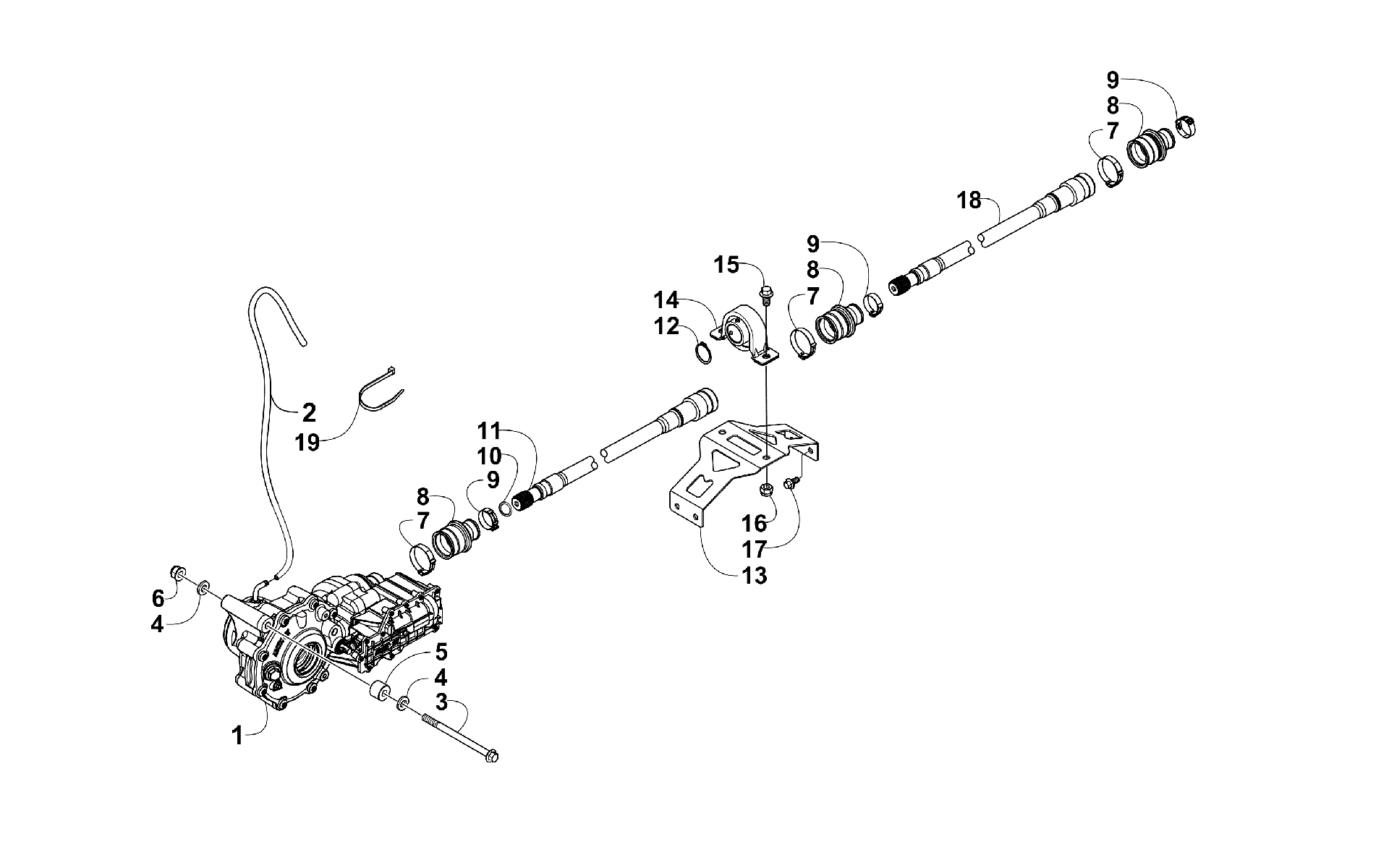 Передняя часть DRIVE SYSTEM ASSEMBLY [300023]