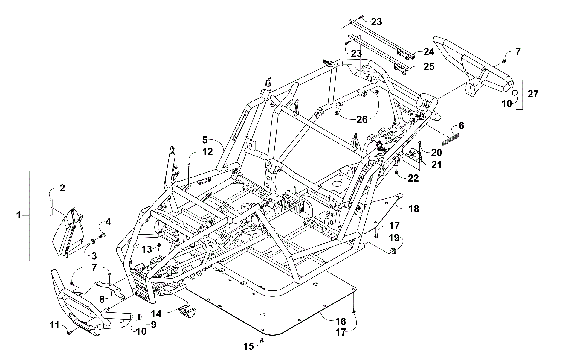 FRAME, HEADLIGHTS, и RELATED PARTS [300174]