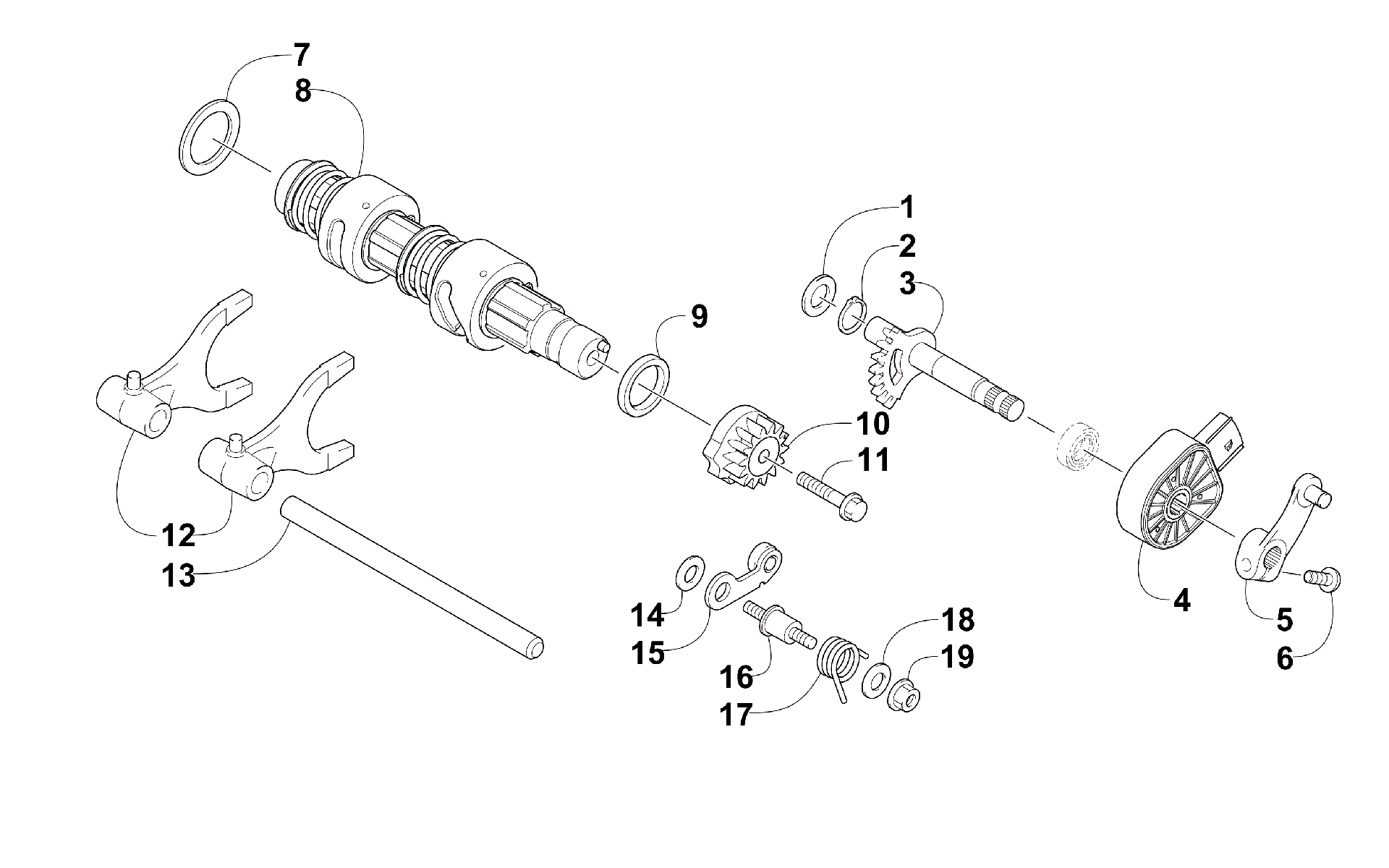передача Shifting ASSEMBLY [100525]