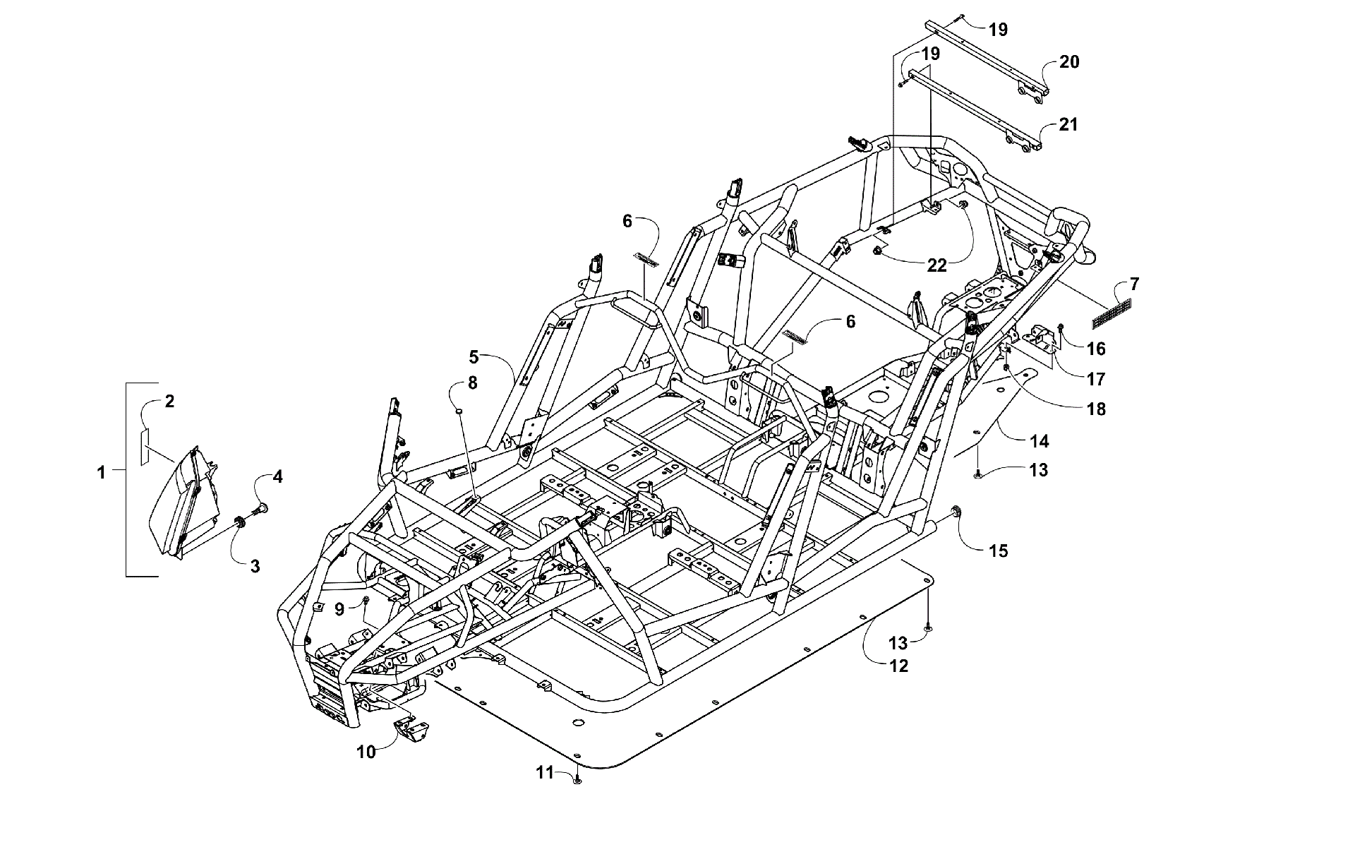 FRAME, HEADLIGHTS, и RELATED PARTS [301197]
