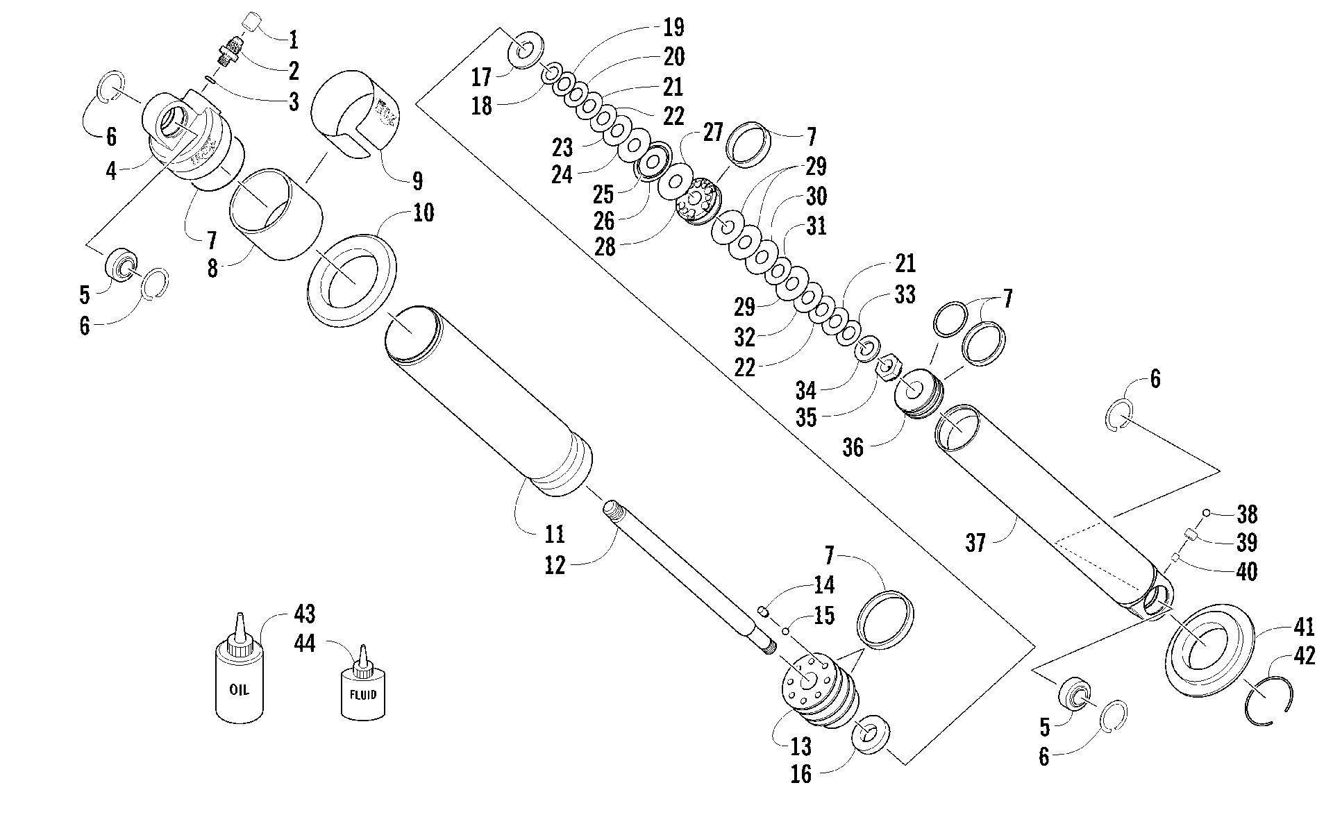 Задняя подвеска SHOCK ABSORBER [100110]