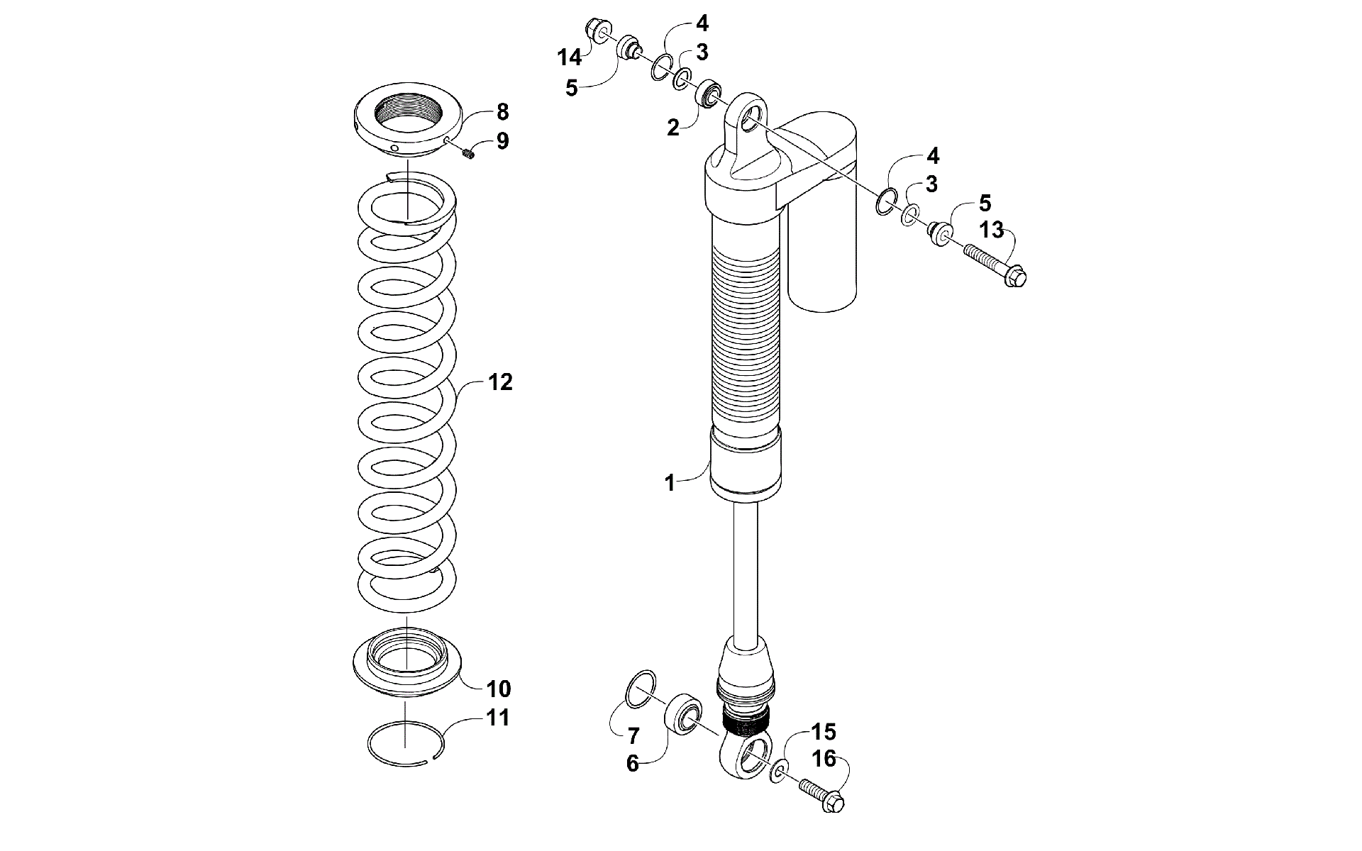 Задняя подвеска SHOCK ASSEMBLY [300786]