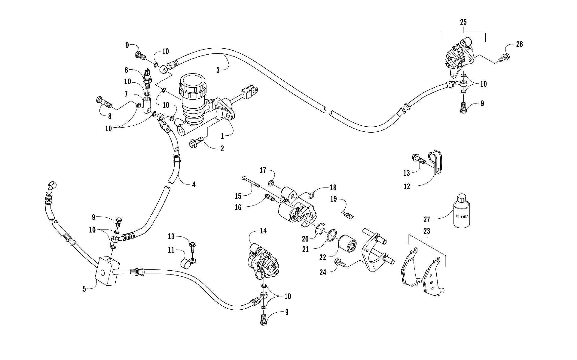 Hydraulic тормоз ASSEMBLY [104258]