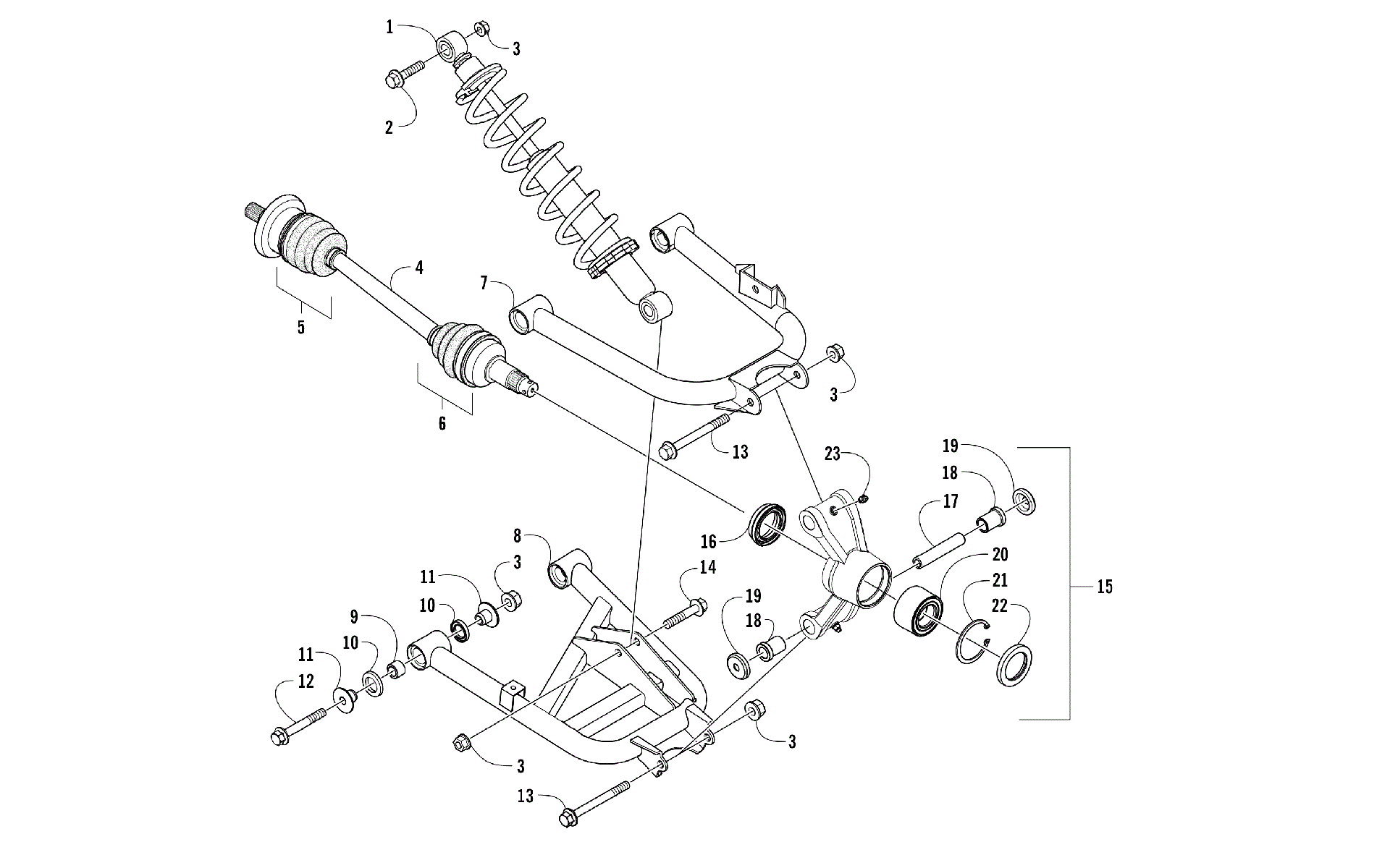 Задняя подвеска ASSEMBLY [104248]