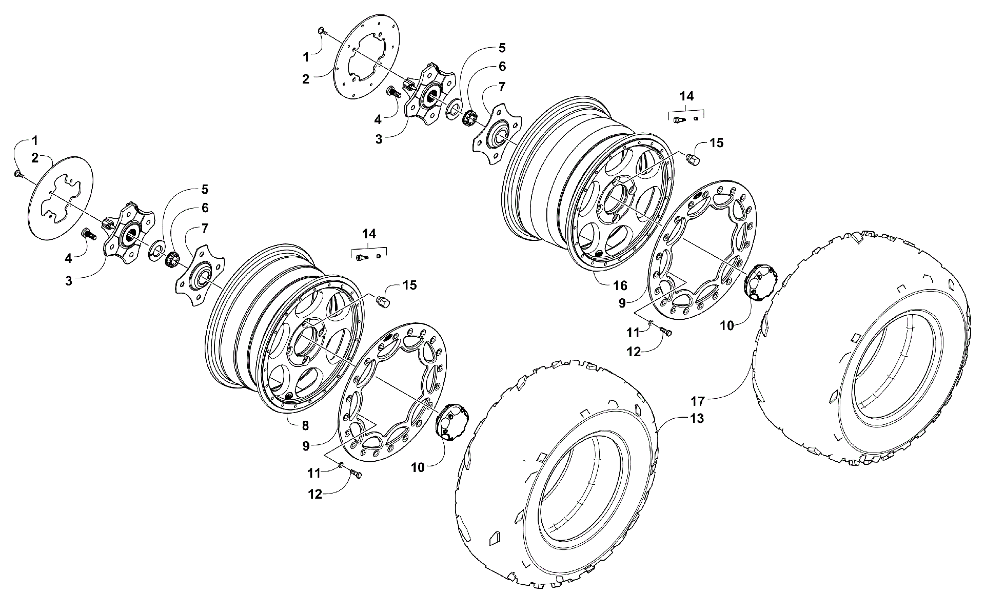 Колесо AND TIRE ASSEMBLY [301140]