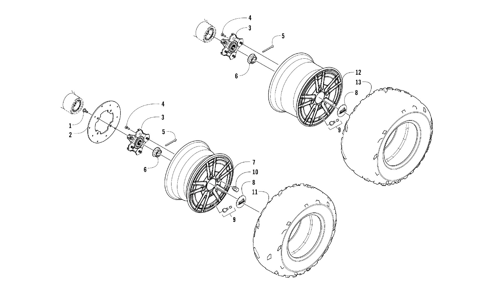 Колесо AND TIRE ASSEMBLY [301788]