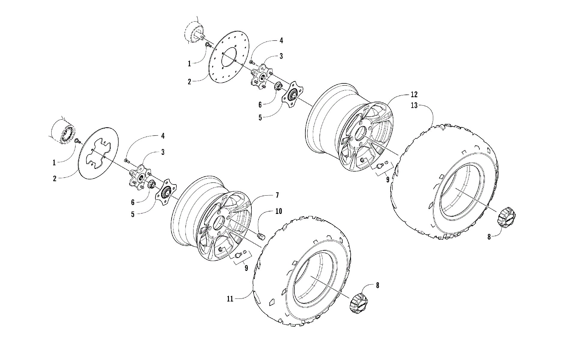 Колесо AND TIRE ASSEMBLY [301699]