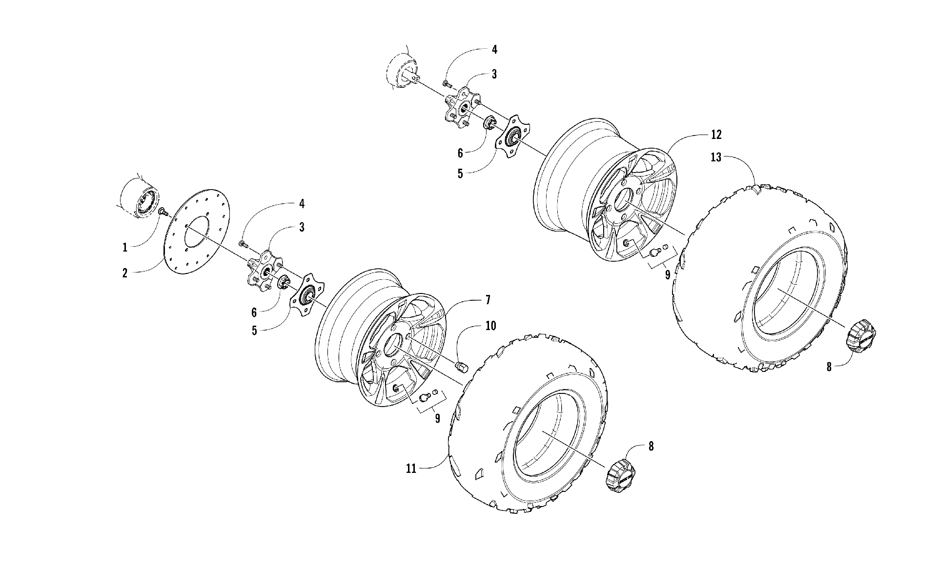 Колесо AND TIRE ASSEMBLY [301900]