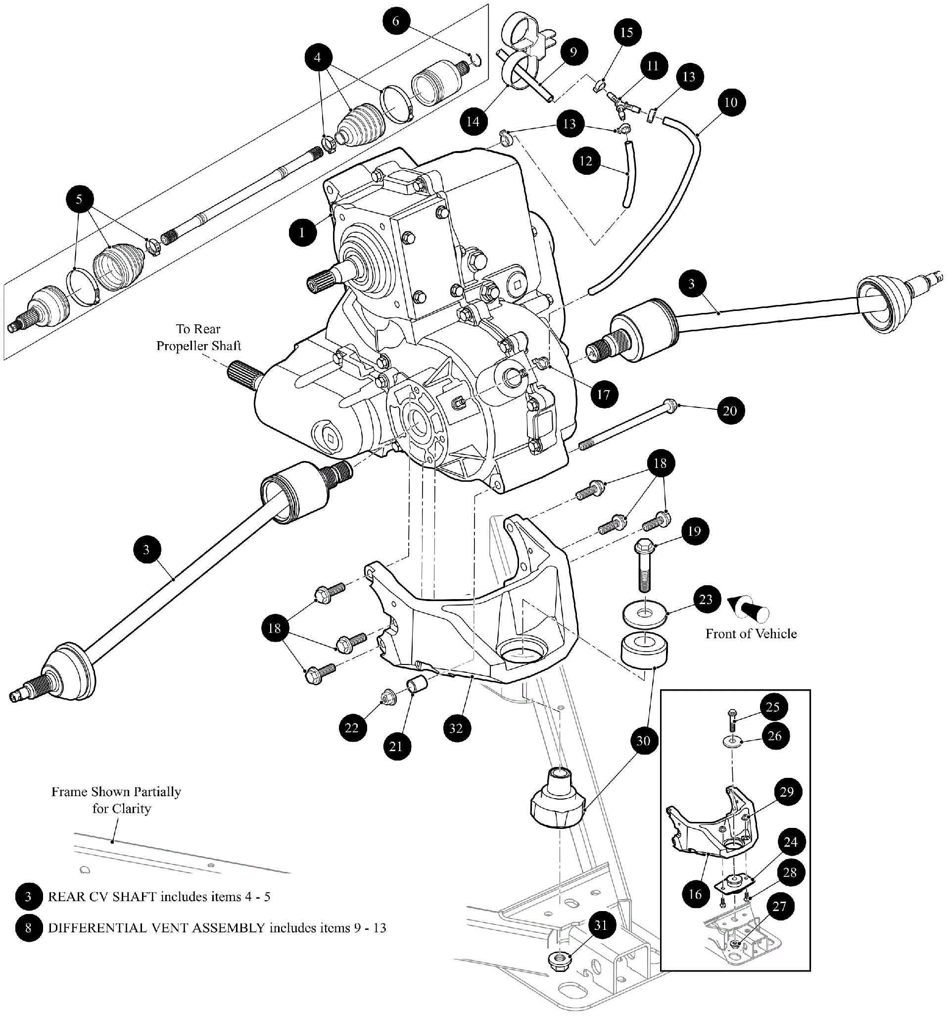 задний привод GEARCASEAXLES [302565]